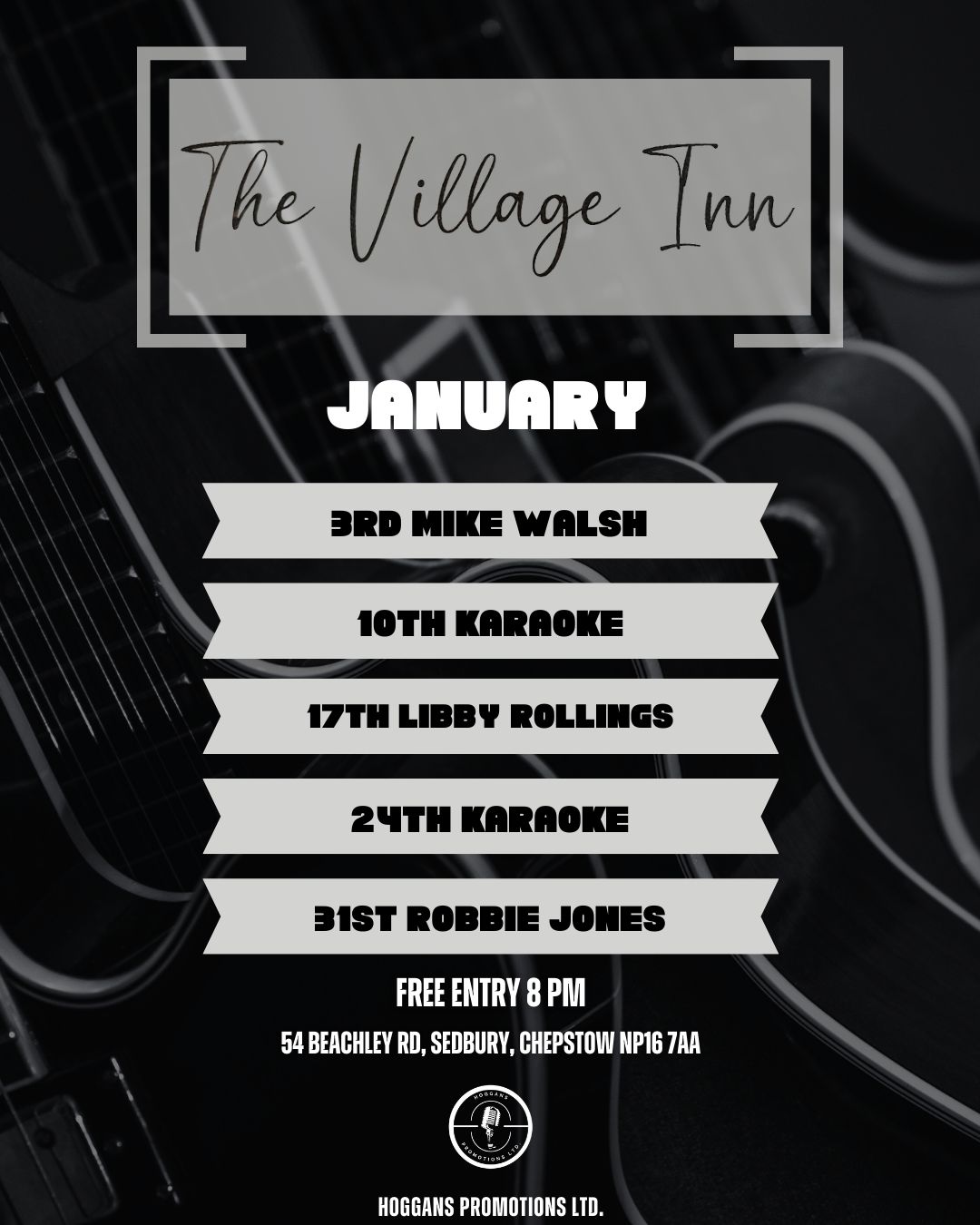 Happy new year! 🥳 Here's our month's events for January, starting this Saturday with acoustic covers with a twist, performed by Mike Walsh! Let's have a great start to the year's events 🎶
#sedbury #saturday #saturdaynight #sedburyevents #SupportLocal #saturdaynights #livemusicvenue #karaoke #newyear
