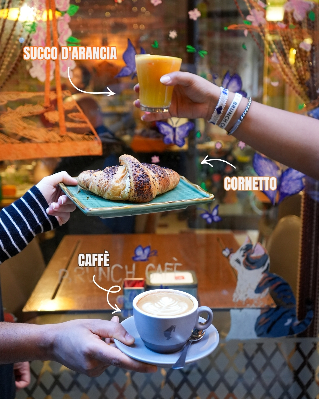 La vera colazione italiana ☕🥐🍊... la trovi OVVIAMENTE anche qui!
Niente di strano, niente di complicato: caffè (o cappuccino), cornetto e spremuta!
Se pensavi di dover scegliere tra tradizione e brunch… spoiler: al 📍Brunch Café puoi avere entrambi. 😌
📅 Tutti i giorni
🕢 dalle 7.30 alle 10.30
PROMO 👉 €7,50! 👈
-
The real Italian breakfast ☕🥐🍊... you can find it here too, OF COURSE!
Nothing strange, nothing complicated: coffee (or cappuccino), croissant, and fresh juice!
If you thought you had to choose between tradition and brunch... spoiler alert: at 📍Brunch Café you can have both. 😌
📅 Every day
🕢 from 7:30 a.m. to 10:30 a.m.
PROMO 👉 €7.50! 👈
#brunchcafevenezia #itsalwaysbrunchtime #venezia #venice #breakfast