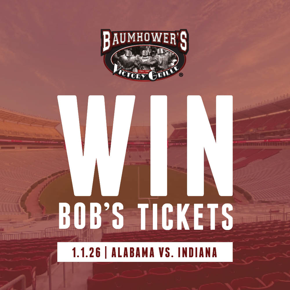 🚨URGENT FLASH GIVEAWAY🚨Bob just called and he wants to giveaway his tickets to the Rose Bowl in Pasadena, CA!
HOW TO ENTER:
1. Make sure to follow Baumhower's Victory Grille if
you're not already 🔥
2. Tag who you'll be bringing to the game with you and let us know WHY you should win these tickets!
3. We would like to select someone who' already in California, so make sure to comment and let us know if you're there !!!
Winner will be announced TODAY at 5pm CST!!!! GOODLUCK ALL!!