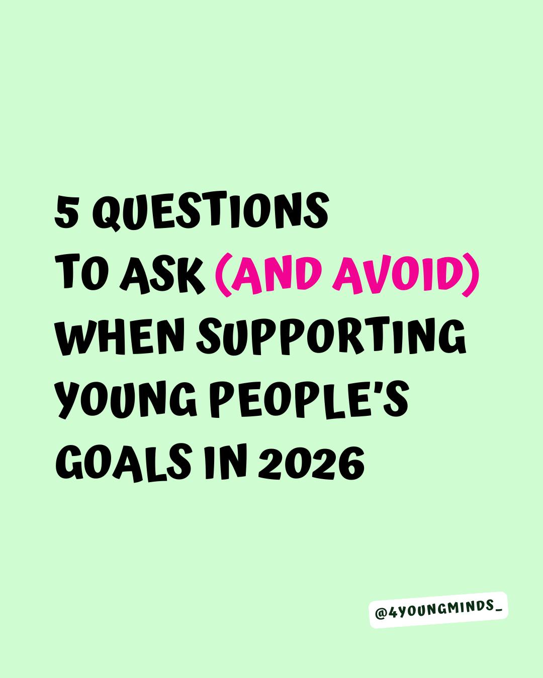 When adults ask gentler questions, young people feel safer to open up, explore their future, and build confidence at their own pace.
Support doesn’t come from pushing harder — it comes from listening better. 💛
💬 What’s one question you could ask a young person today that would help them feel truly heard?
#4youngminds #newyeargoals #askgently #youngpeoplesupport #youngpeoplefuture