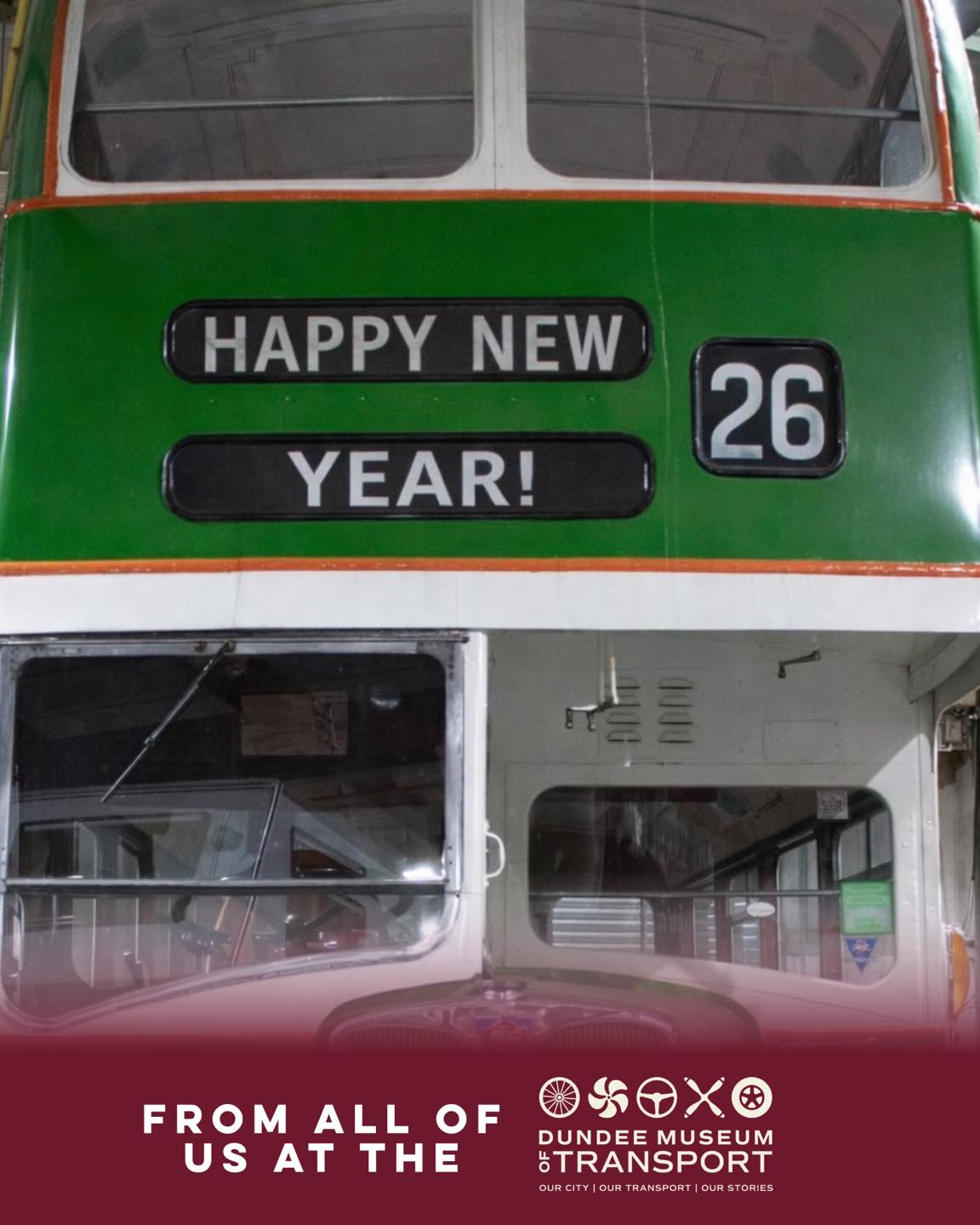 🎉❤️ A very Happy New Year to everyone from all of us at the Dundee Museum of Transport!
Have a happy and healthy 2026 and we look forward to welcoming you from next month for an exciting year of transport celebration in the city!