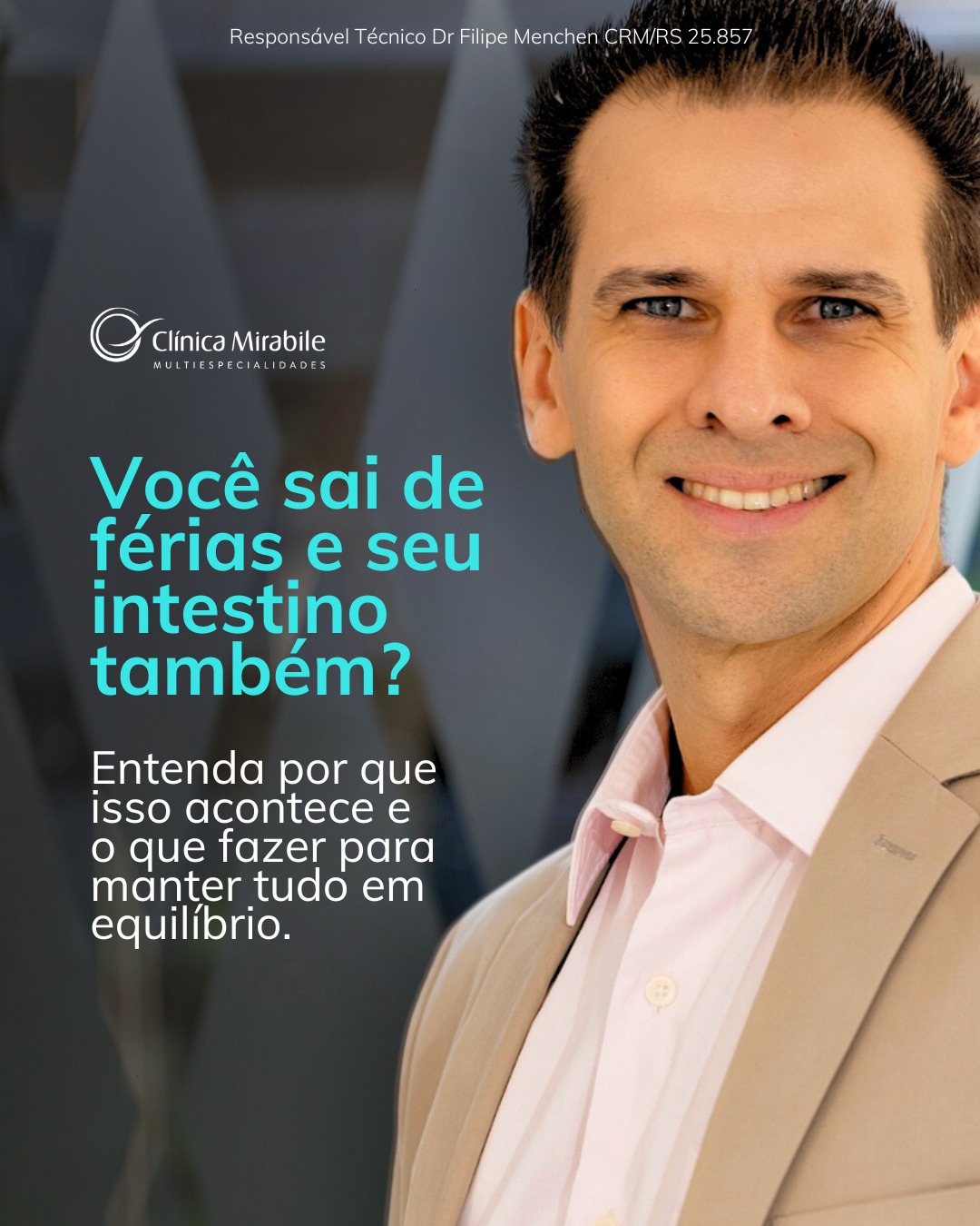 Durante as férias, é comum o intestino “parar de funcionar” e isso está diretamente ligado às mudanças de rotina.
Manter hábitos simples, como beber água, consumir fibras e se movimentar, ajuda a prevenir o desconforto e manter o equilíbrio digestivo mesmo longe de casa. 🏖️😎
-
#clinicamirabile #clinicamultidisciplinar #portoalegre