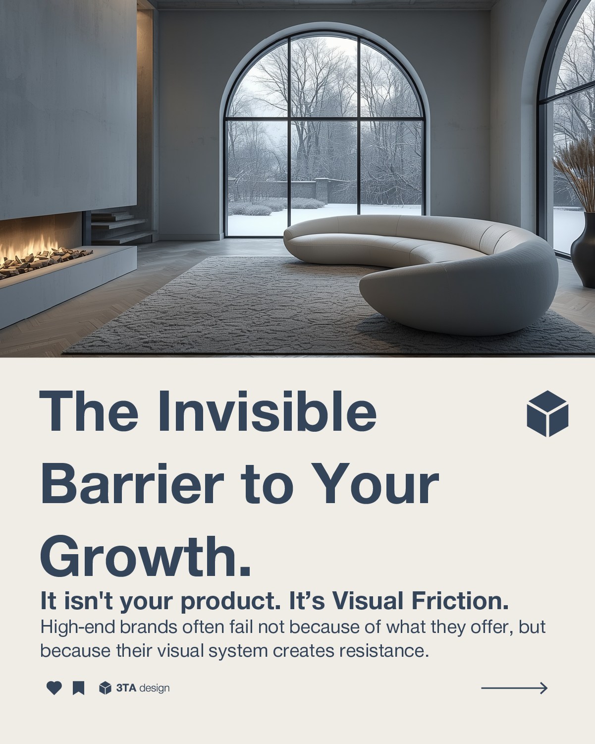 Visibility is not Authority.
Most brands are suffering from Visual Friction—the misalignment between high-level value and technical execution. When your design is "loud" but lacks a system, it doesn't attract; it creates resistance.
At 3TA, we move beyond deliverables to act as a brand safeguard. We leverage art history and modern velocity to diagnose the friction slowing your growth.
Stop chasing trends. Start building systems that endure.
#3tadesign #visualfriction #QuietLuxury #brandsafeguard #bauhausminimalism #designsystems #DesignROI #visualidentity #modernvelocity