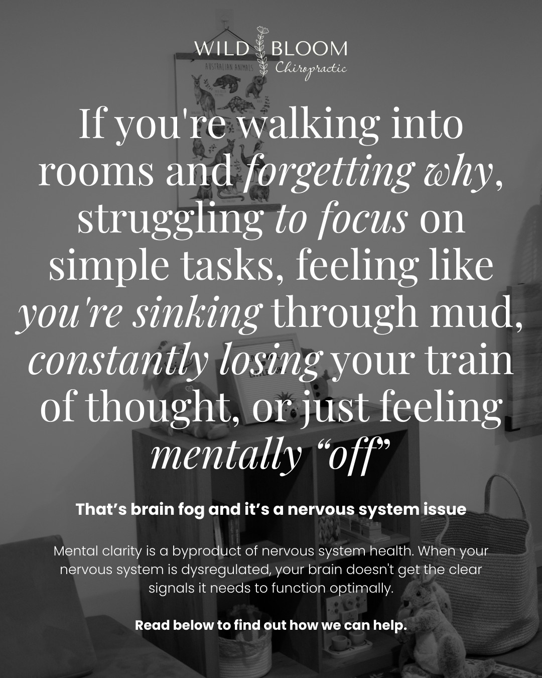 Brain fog? It's not just you. It's your nervous system. 🧠
If you're walking into rooms and forgetting why, struggling to focus on simple tasks, feeling like you're thinking through mud, constantly losing your train of thought, or just feeling mentally "off" - that's not normal aging or just being busy.
That's brain fog. And it's a nervous system issue.
Mental clarity is a byproduct of nervous system health. When your nervous system is dysregulated, your brain doesn't get the clear signals it needs to function optimally.
Did you know that the first bone in your neck (C1) sits right where your brainstem is?
Your vagus nerve runs past it.
When C1 is imbalanced - from stress, poor posture, old injuries, or just life - it creates interference in the signals between your brain and body.
That interference shows up as brain fog, difficulty concentrating, memory issues, slow processing, and mental fatigue.
Chiropractic adjustments - especially to the upper cervical spine - remove that interference.
When your body is in a state of ease, vagal tone allows the body to function properly, blood flow to the brain improves, nerve signals transmit clearly, inflammation decreases, and your brain can actually do its job.
We see this all the time: people who've been living in a fog for months (or years) suddenly have clarity again after a few adjustments. Not because we "fixed their brain."
Because we removed the interference blocking their nervous system from supporting cognitive function.
You don't have to accept brain fog as your new normal.
.
.
.
#wildbloomchiro #gallatintn #sumnercounty #brainfog #nervoussystem #chiropractic #mental #forget