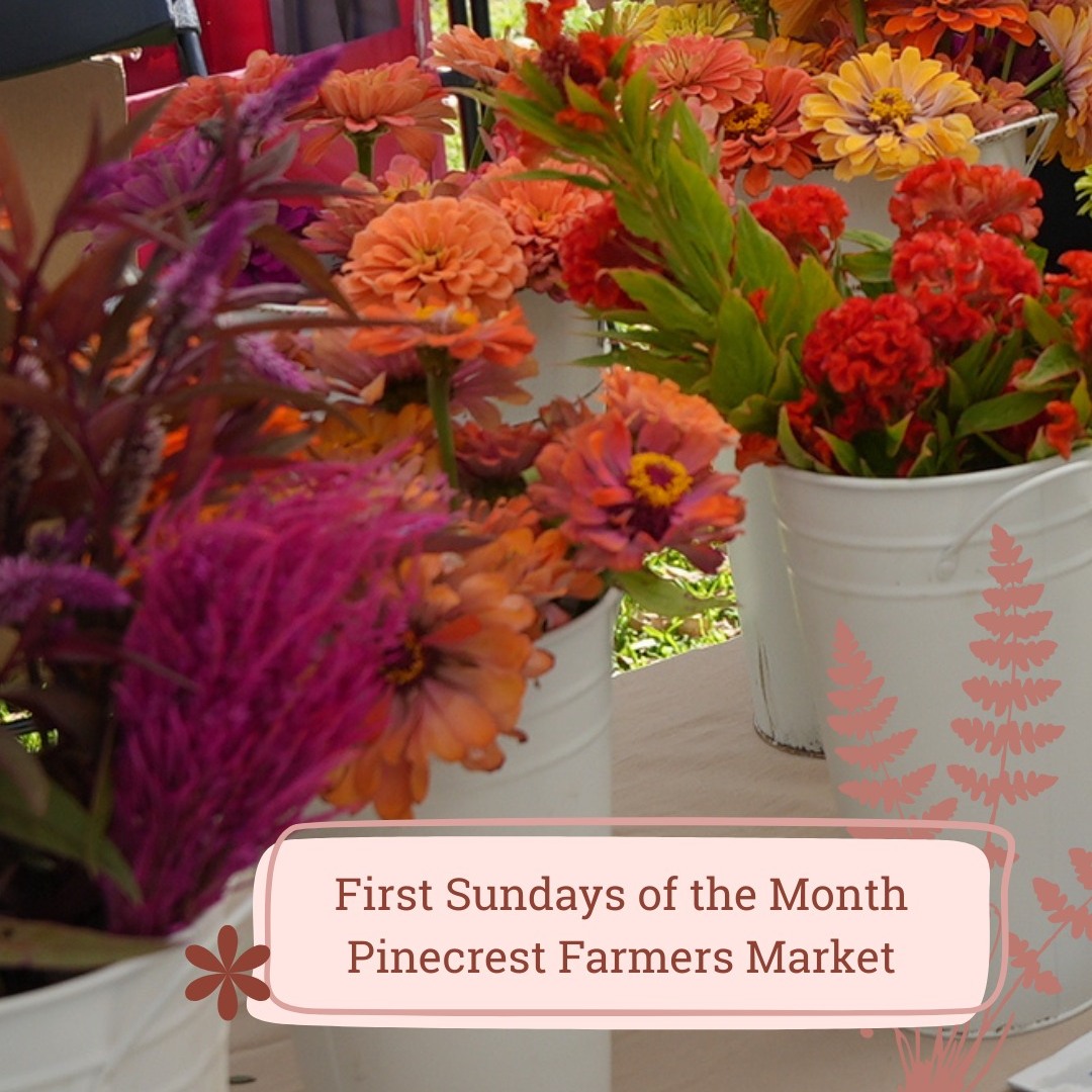 Interested in learning more about our Pinecrest Floating Flower Island Initiative? Stop by the Pinecrest farmers market on the first Sunday of the month to catch the team and some flowers!