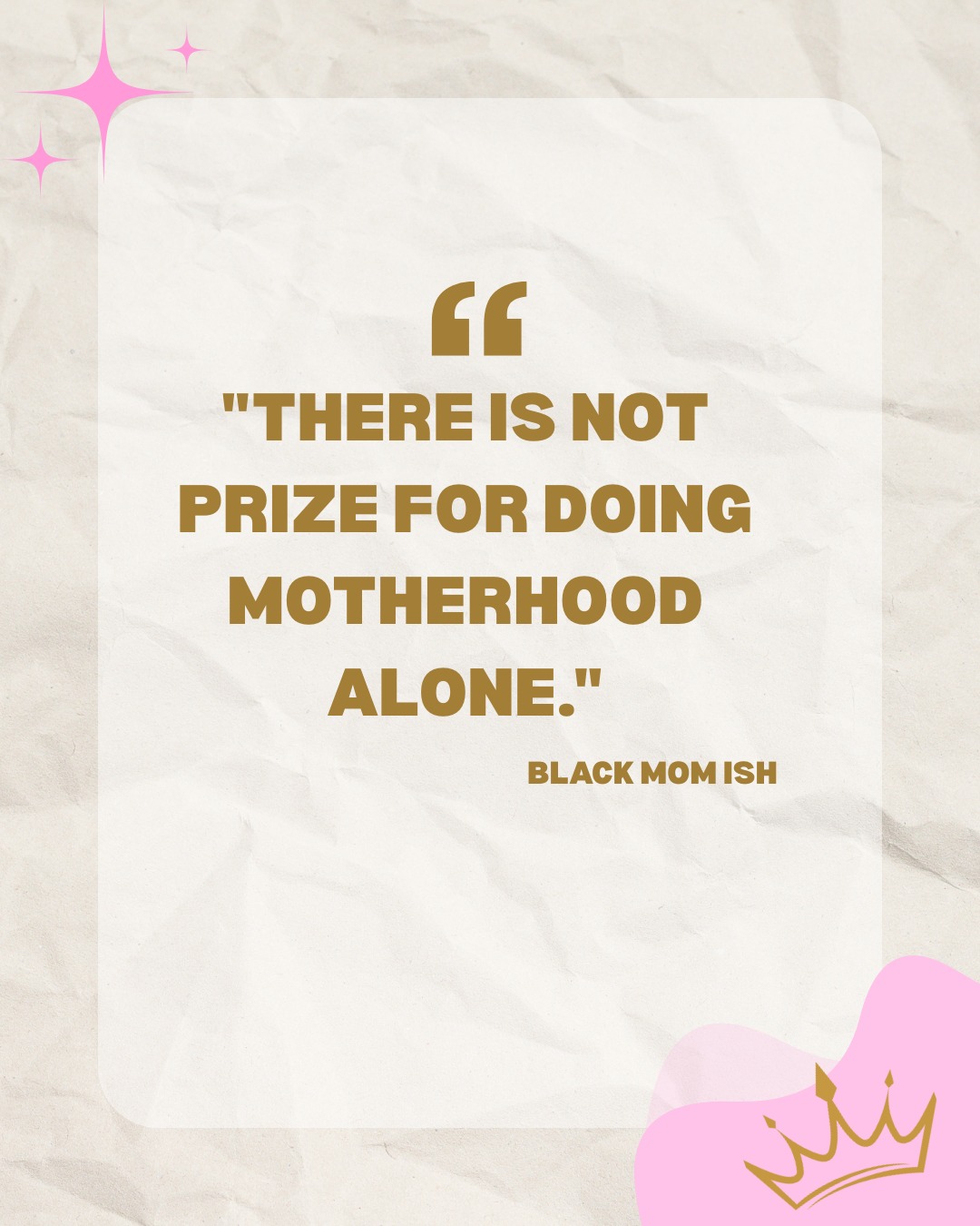 We hope you will take this journey with us. Doing motherhood alone is an impossible task. Sharing stories, sharing wins, sharing loses is how we heal and learn and grow. Let's do this together. #BlackMomIsh #blackmomsofig #blackmomskillingit #blackwomen