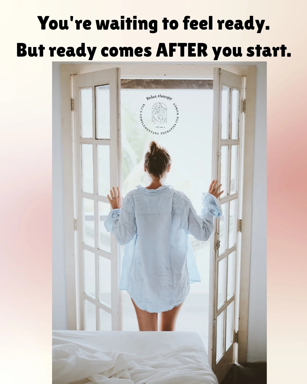 ‘I'll book when I lose a bit of weight first.’
‘I'll come in when I'm less stressed.’
‘I'll start when I have more time.’
You'll never feel ready.
Because ‘ready’ isn't a feeling you have before you start.
It's a feeling you get AFTER you start.
✨ After you show up.
✨ After you take the first step.
✨ After you choose yourself.
That's when ready happens.
Not before.
So if you're waiting to feel ready?
You're going to be waiting forever.
The version of you that feels ready?
She's on the other side of booking that appointment.
Not before it.
I have space this week for clients who are done waiting.
#MassageTherapy #reflexologist #backneckshoulders #RelaxTherapyPurley #cr8