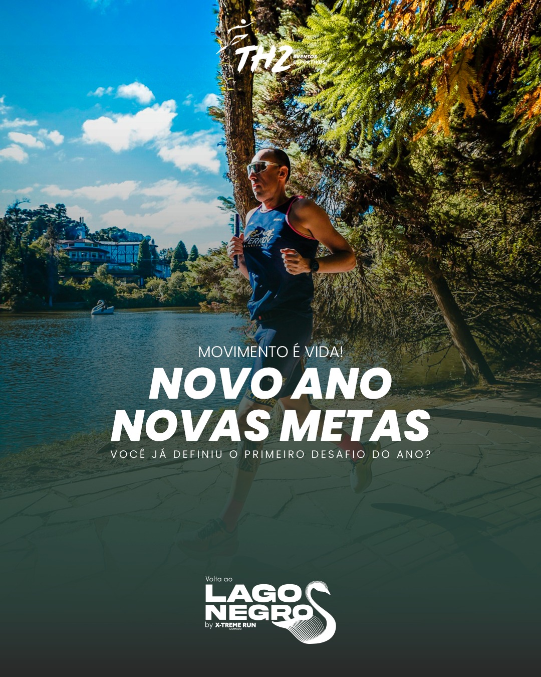 Para muita gente, o “primeiro dia útil” de 2026 é hoje: segunda-feira, 5 de janeiro.
E junto com ele vem aquela chance rara de recomeçar com clareza. De escolher metas que não ficam só no papel, porque mexem com tudo: rotina, energia, humor, disciplina, autoestima. Quando você se mantém em movimento, você se fortalece por inteiro, corpo e mente, para encarar os desafios de cada dia.
O primeiro passo é simples (e poderoso): colocar um objetivo à frente. Um desafio que te puxe para o compromisso e te faça sentir, na prática, os benefícios da jornada.
Você tem até 22 de março de 2026 para se preparar para o primeiro grande desafio do ano. Seja solo ou em parceria, dá pra começar agora, com constância, com intenção, no seu ritmo.
Inscrições abertas. Link na BIO.
🦢 Volta ao Lago Negro
📆 22 março 2026
🏃♀️🏃 20K em dupla, quarteto, quarteto master ou sexteto
🏃♀️ 15K solo
👶 Corrida KIDS
📍 Lago Negro | Gramado - RS
#VoltaaoLagoNegro #Corrida #LagoNegroGramado #CorridadeRua #EuSouXtreme #XTremeGramado #Gramado