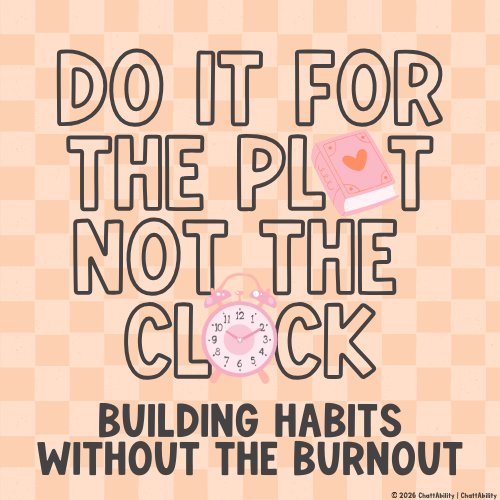 Do it for the plot, not the clock!
Instead of timing your habits, try anchoring them to something you enjoy.
Chapers create completion.
Clocks create pressure
Small steps = sustainable progress
#ChattAbility #buildhabits #burnoutrecovery #aba #momlife #newyear #selfcare