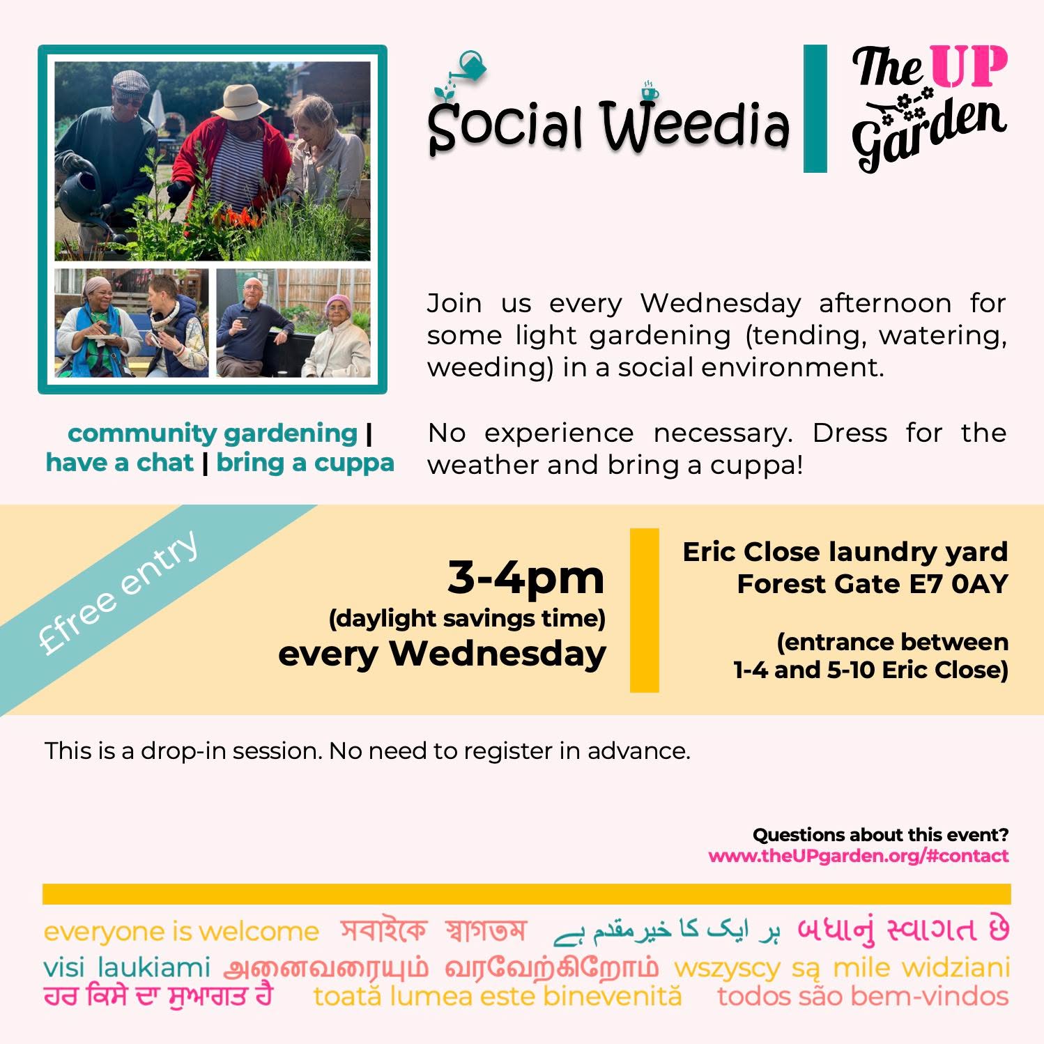 New Year's resolution to get out in nature more, meet others, help your community, or pick up some tips for your own garden?
Our drop-in social returns on Wednesday!
Bring a cuppa & join some like-minded Forest Gaters for some light gardening, a chat & half-time biccies! 💚