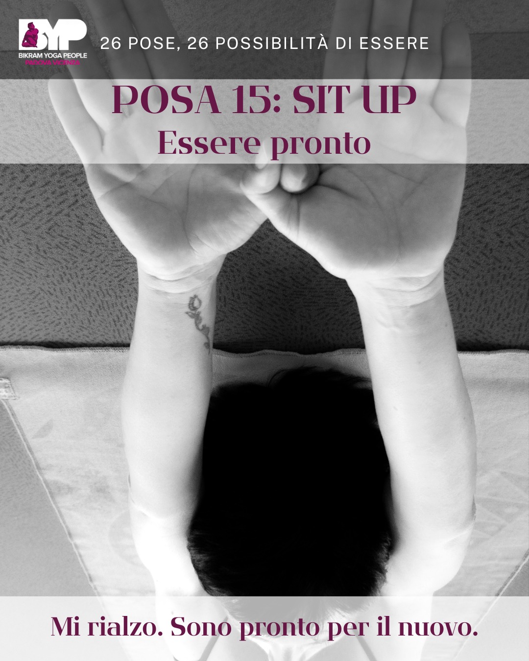 ๐๐ ๐๐๐๐, ๐๐ ๐๐๐๐๐๐๐๐๐๐๐' ๐๐ ๐๐๐๐๐๐
๐๐ข๐ญ ๐๐ฉ - Essere Pronto
Mi rialzo. Sono pronto per il nuovo.
Meditazione:
Con un solo gesto, cambio la mia energia.
Mi sollevo dal riposo e rinasco allโazione.
Il passato รจ dietro, il prossimo respiro รจ un inizio.
Scelgo di essere presente, sveglio, attivo.
Sono pronto a ricominciare.
#BikramYogaPeople #YogaInsieme #Bikram #YogaLife #EnergiaCondivisa #Padova #HotYoga #BikramYoga #CorpoMenteSpirito #YogaRoutine