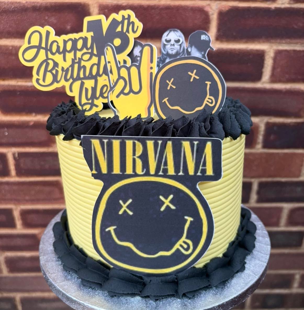 Rocking birthdays, Nirvana style 🎸🖤
Perfect for music lovers who want their cake as legendary as their playlist.
Ready to turn your favorite band into an edible masterpiece? 🎂✨
DM us to order your custom celebration cake!
#NirvanaCake
#RockBirthdayCake
#MusicInspiredCake
#GrungeCake
#CustomCakeDesign
#BirthdayCakeIdeas
#BakeryLife
#CakeArtist
#ButtercreamCake
#RockAndRollCake
#ThemedCakes
#CustomBirthdayCake
#SmallBusinessBakery
#InstaCakes
#CakeDecorating
#EdibleArt