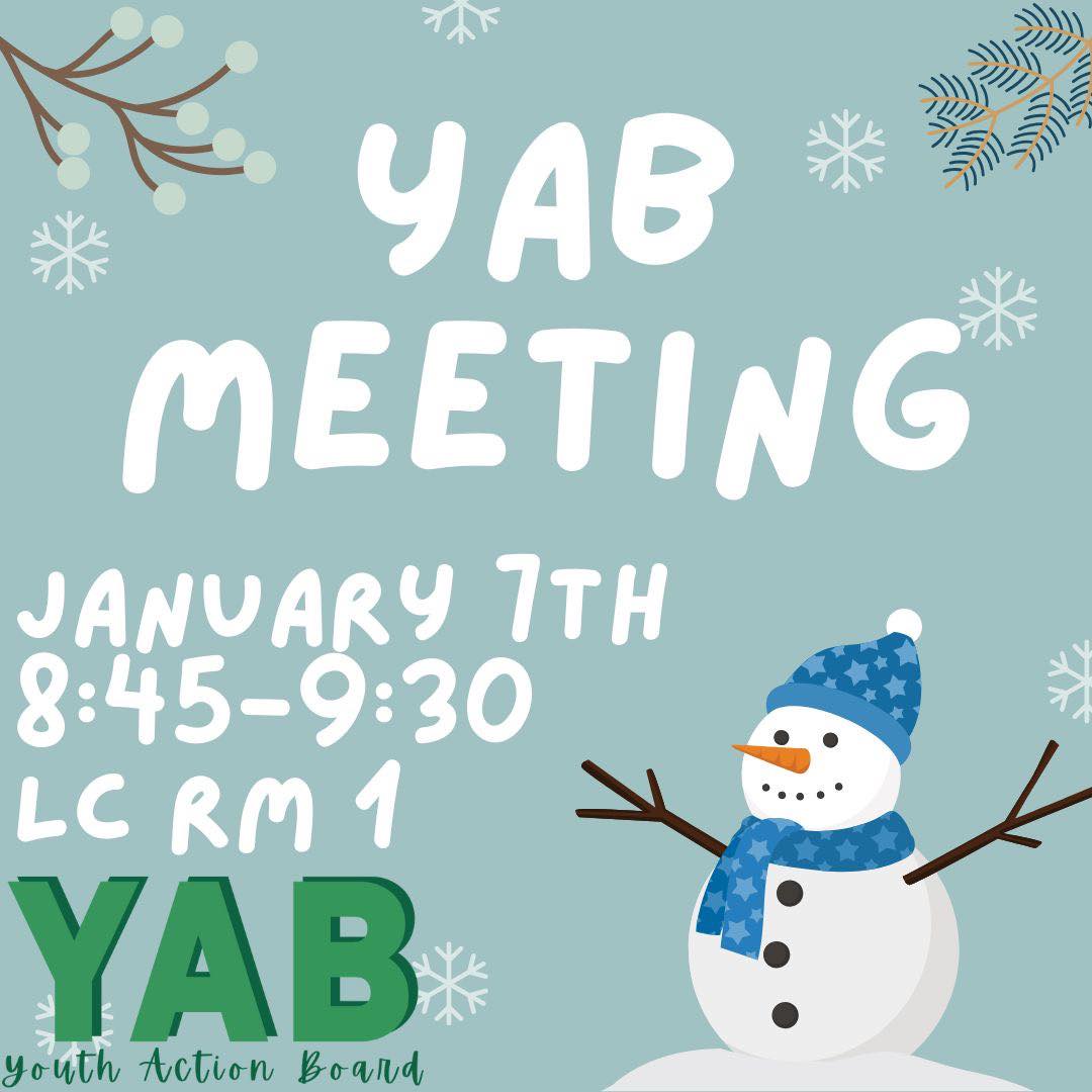 Lake Orion YAB has their first meeting of 2026 this Wednesday, January 7th!