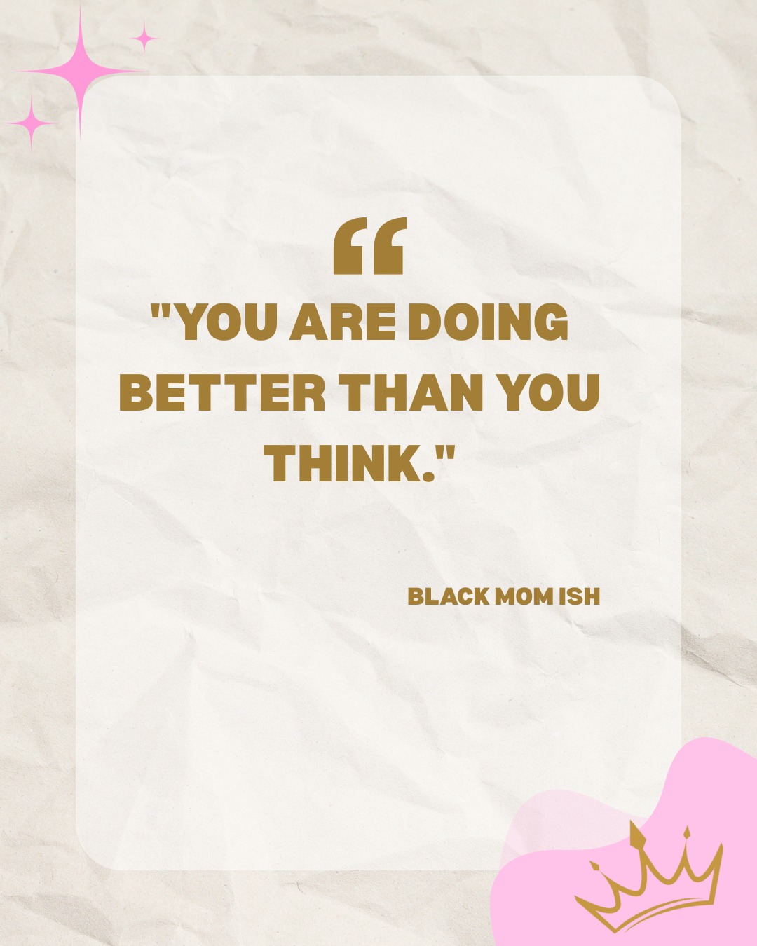 Period. That's the post. #blackwomen #blackmomskillingit #BlackMomIsh #blackmomsofig