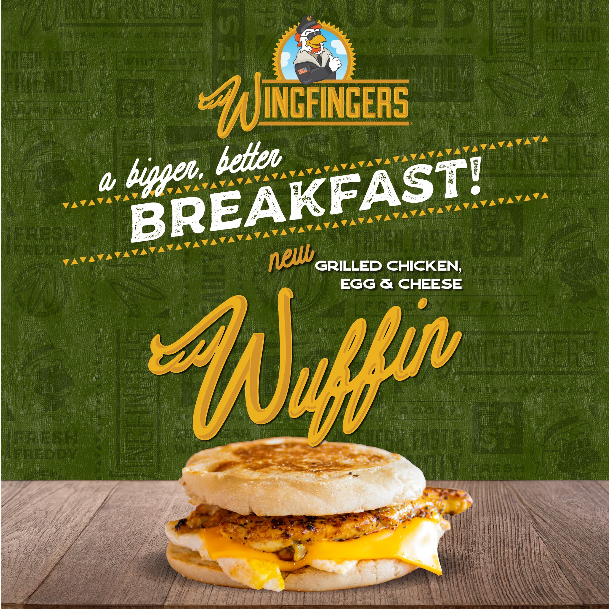 Meet our ALL-NEW W'uffins 💪
🔥English muffins packed with high protein, big flavor, and a lighter way to start your day!
🥯 Fresh-baked English muffins (daily)
🥓 Premium proteins: Fresh grilled Chicken, Jimmy Dean® sage sausage
🥚 Real, fresh hand-cracked eggs
(Fairhope location only)