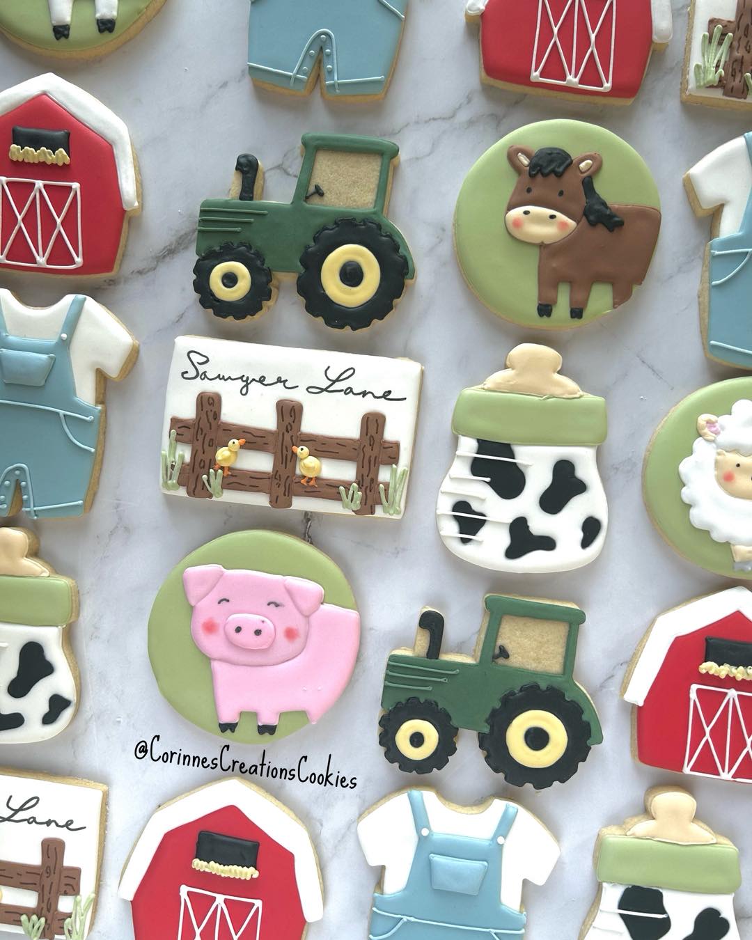 I can’t get over the cuteness from this farm themed baby shower set. Such a fun theme.
.
.
.
#babyshowercookies #thewoodlandstxcookies #babyshower #sugarcookies #decoratedcookies #thewoodlandstx #customcookies #farmanimals #farm #farmanimalcookies