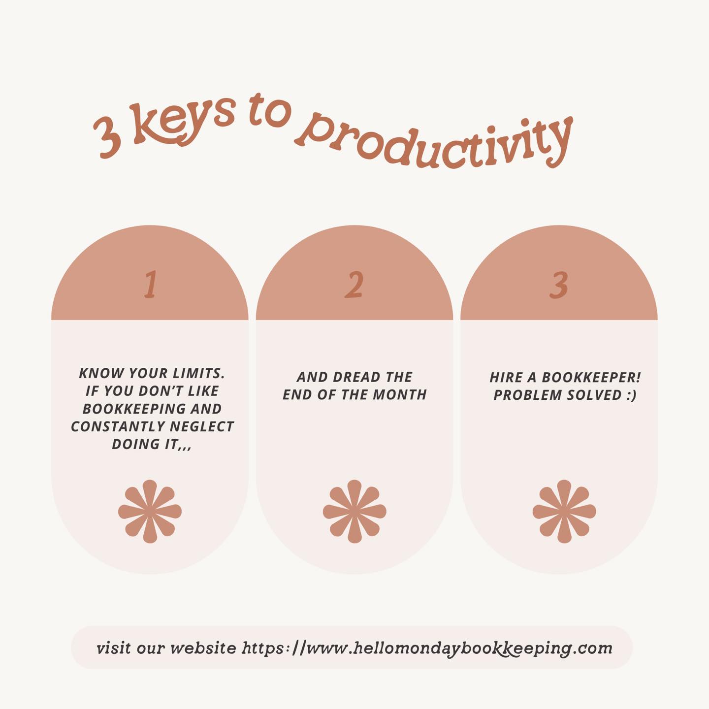 3 keys to Productivity
1. Stop doing it all!
2. Setting yourself up for failure. You know you hate doing your books and yet there you are, two months behind and still not investing in outside help.
3. Doing things you like doing, makes you productive.
End of story. Hire a professional.
#saltspringislandbc #cowichanvalley #hellomondaybookkeeping #saltspringislandbusinesses #saltspring #canadianbookkeeper #sidneybc #gulfislands #saltspringlife #sidneybcbusiness #saltspringartist #canada #britishcolumbia #quickbooksonline #galianoisland #penderisland #saltspringexchange #britishcolumbiabusiness #southerngulfislands #nanaimobusiness #victoriabc #victoriabccanada #duncanbccanada #victoriabcbusiness #vancouver #saltspringliving