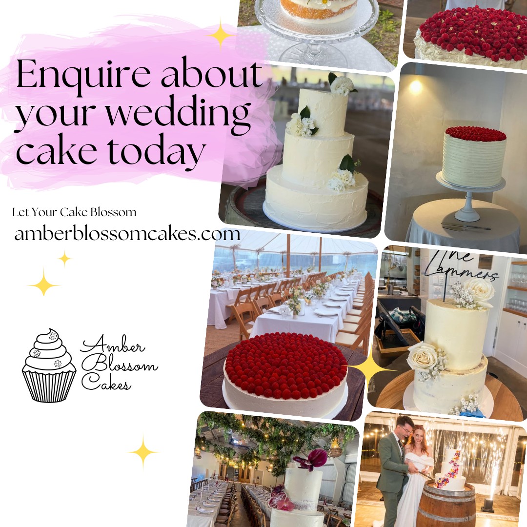 Enquire about your wedding cake today ๐ค
Designed to suit your style, made fresh to order, and delivered across the South Coast.
Let your cake blossom โจ
#amberblossomcakes #southcoastcakes #WeddingCakes #smallbusinesses #SouthCoastWeddings