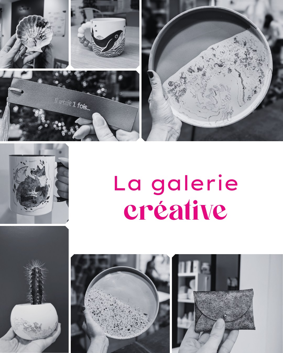 ✨ L’art de vos mains ✨
Aujourd’hui, l’atelier se transforme en petite galerie et ce sont vos créations qui volent la vedette !
Dans chaque pièce, il y a un prénom, une inspiration, une technique découverte ou apprivoisée pour la première fois. On y voit la concentration, les rires, les essais, les ‘je ne pensais pas en être capable’ qui se transforment en fierté.
Merci à toutes les mains qui font vivre cet espace et le remplissent de couleurs, de textures et de belles rencontres !
Envie de voir ton propre objet rejoindre cette galerie en 2026 ?
Les ateliers sont ouverts : tu viens créer le tien ? 🤎
#ateliercreatif #cafemultiactivites #creations #momentspartages #activitetours