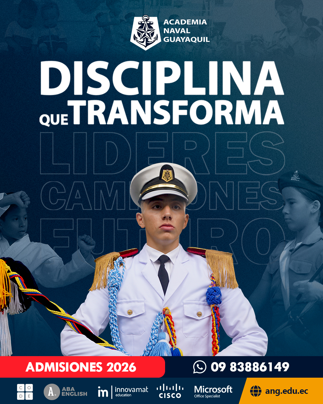 Aquí, la disciplina no es rigidez; es constancia, criterio y valores. Es aprender a pensar, decidir y liderar. Es transformar el esfuerzo en resultados y la educación en futuro. ⚓
En la Academia Naval Guayaquil formamos líderes con carácter, visión y propósito. Combinamos disciplina e innovación académica para preparar a nuestros cadetes para los desafíos del mañana, desde Prekínder hasta Bachillerato, cuentan con una formación integral que marca la diferencia:
✔️ Programación y certificaciones internacionales (Microsoft y CISCO)
✔️ Innovamat: matemáticas con metodología internacional
✔️ Emprendimiento para potenciar el talento joven
✔️ Ajedrez desde temprana edad para el pensamiento estratégico
✔️ Deportes para el desarrollo físico y mental
✔️ Formación Cívica Naval: liderazgo y valores que trascienden
⚓ Sé parte de nuestra gran tripulación y construye un futuro sólido para tu hijo.
📲 Contáctanos: 098 388 6149
#DisciplinaQueTransforma #OrgulloNavalino #FormandoLíderes #EducaciónConValores #AcademiaNavalGuayaquil