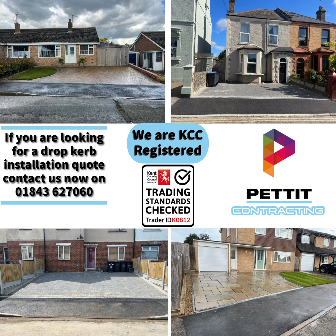 Looking to install a drop kerb? Get a hassle-free quote from Pettit Contracting today! Our expert team ensures quality and precision every step of the way. Call today on 01843627060 for a free quote. #dropkerbs #contractor #pettitcontracting #kent #london