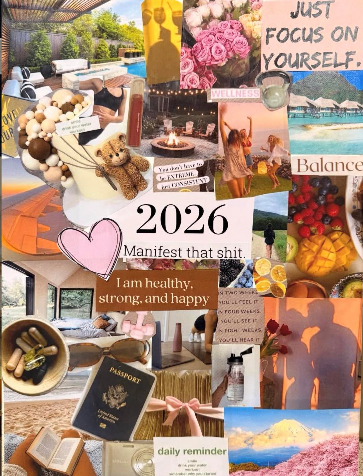 🚨 Does your vision board look like this? 👀✨
Most vision boards are a collage of pretty pictures and words we hope will happen.
Majority of people stop looking at their vision board within weeks because their subconscious does not connect and nothing changes.
I’m hosting a 2-part Vision Making Series where we don’t just create a vision, we literally step into it.
I will share with you a very different way that actually works!
This is about…
• getting crystal clear on what you actually want
• seeing yourself inside the life you’re calling in
• shifting how you identify with your goals
• and learning how to turn that vision into aligned action
Your vision board becomes something you recognize, connect to, and feel in your whole being it’s an entirely different type of vision board and specific!
✨ 2-part series
✨ Vision + Action
✨ We start THIS WEEK
Comment “LEVEL UP” below for the details 💫