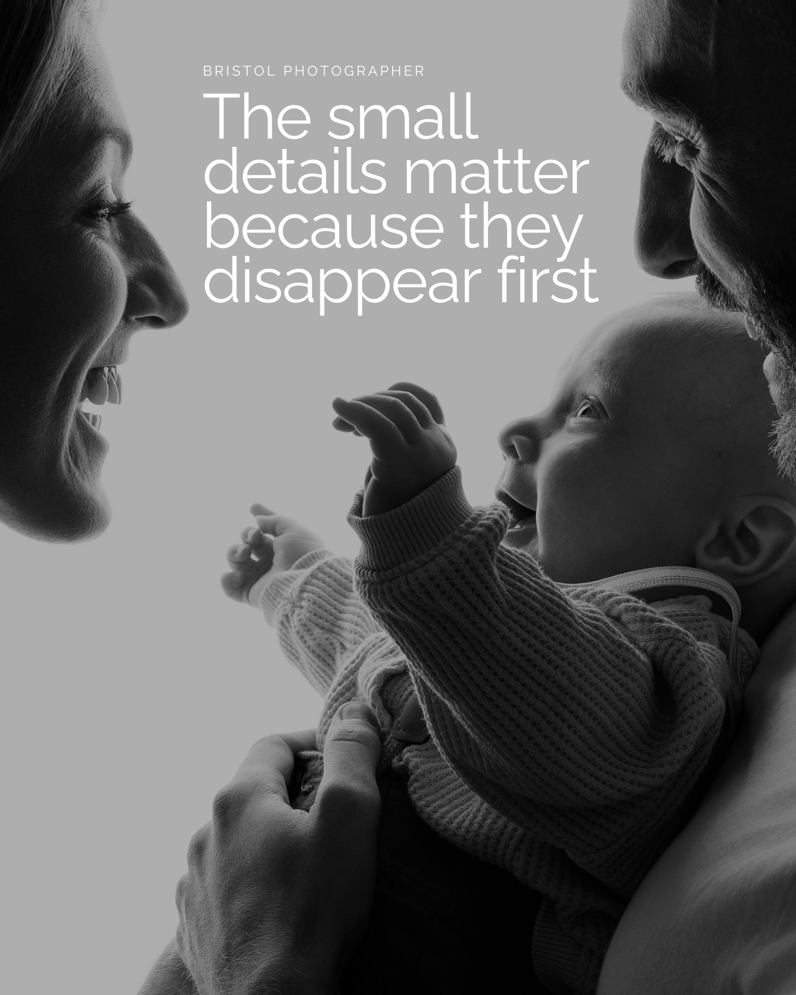 The small details matter because they disappear first.
Expressions change, hands grow, and the way they look at you shifts before you realise it.
As a family and baby photographer in Portishead, Bristol, my work focuses on preserving those details while they are still here.
If this resonates with you, feel free to message me to talk about a session.