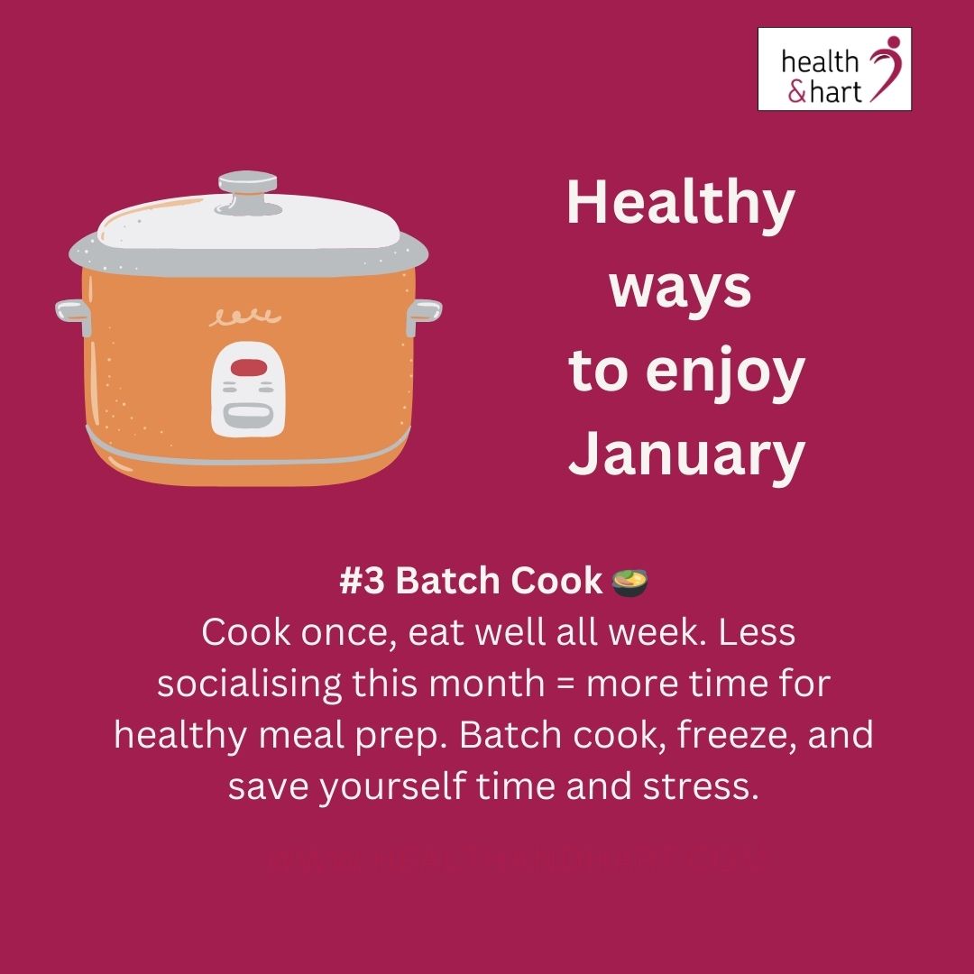 Batch cooking helps you consistently meet your nutrition goals. Preparing protein-rich, high-fibre meals in advance supports digestion, hormone balance, and immunity. Slow cooker and freezer-friendly dishes save time, reduce stress, and prevent reliance on processed foods that can disrupt digestion or energy levels.
What's your favourite slow cooker meal? We grew up on those Schwarz Coq au vin and Chicken Chasseur meals. One of my favourites now is sausages, beans, tomatoes and veg.
#MealPrep #BatchCooking #HealthyEating #TimeSaver