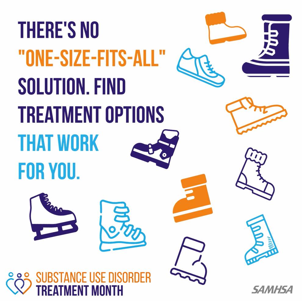 Different treatment options exist for substance use disorders there is no one-size-fits-all solution. Clinical addiction care offers a range of treatments to meet you where you are.
Find treatment that works for you: findtreatment.gov
#TreatmentMonthFindtreatment.gov
#TreatmentMonth