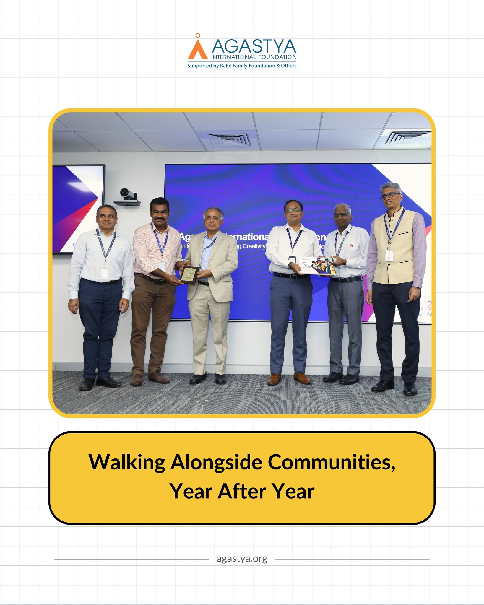 Agastya was glad to be part of Cognizant Foundation India’s 20th anniversary celebrations on 28th October in Bengaluru, marking two decades of meaningful work with communities.
We are grateful to Cognizant for their continued support of our mission to bring hands-on, experiential learning to children across India.