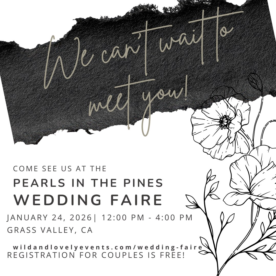 I’ll be at the Pearls & Pines Wedding Fair on January 24 at the Nevada County Fairgrounds ✨
If you’re planning a local wedding, stop by, say hello, and chat all things timelines, coordination, and keeping your day calm and seamless. I’d love to meet you 🤍
—