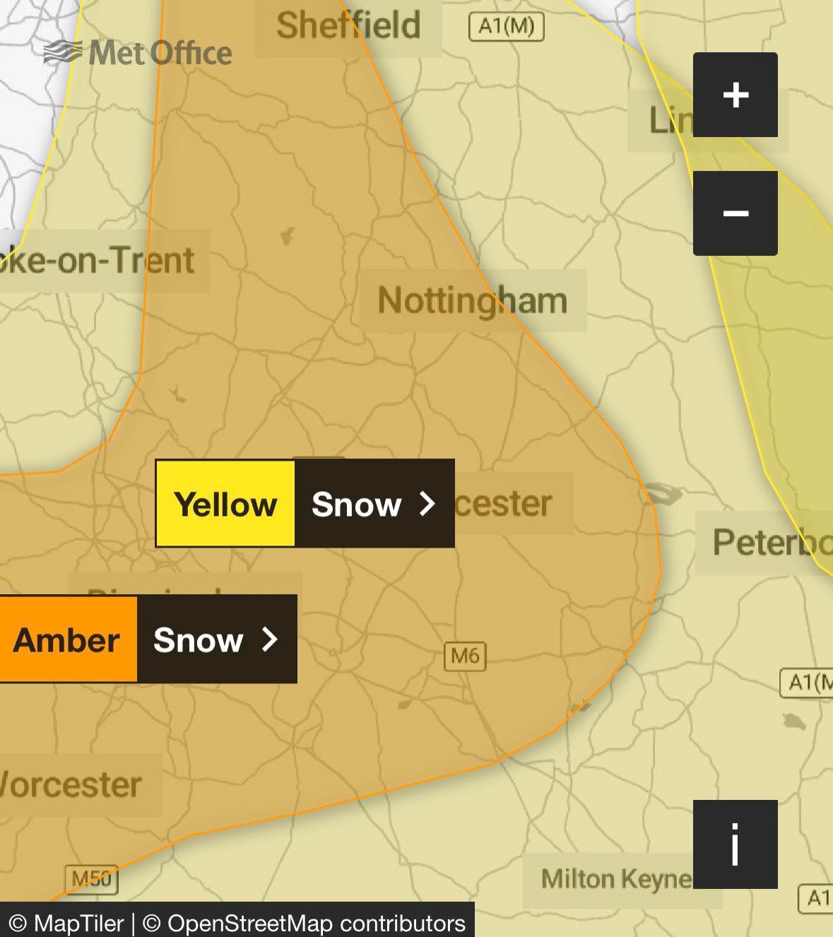 We are closely monitoring the current weather warnings in place across the UK. At this time, we are planning to remain open and operate as normally as possible.
However, the safety of our team is extremely important to us. We will be taking travel conditions into consideration for our staff, and if it becomes necessary to open later or close earlier, we will inform everyone at the earliest possible opportunity.
Thank you for your understanding and continued support. Please keep an eye on our page for any updates.