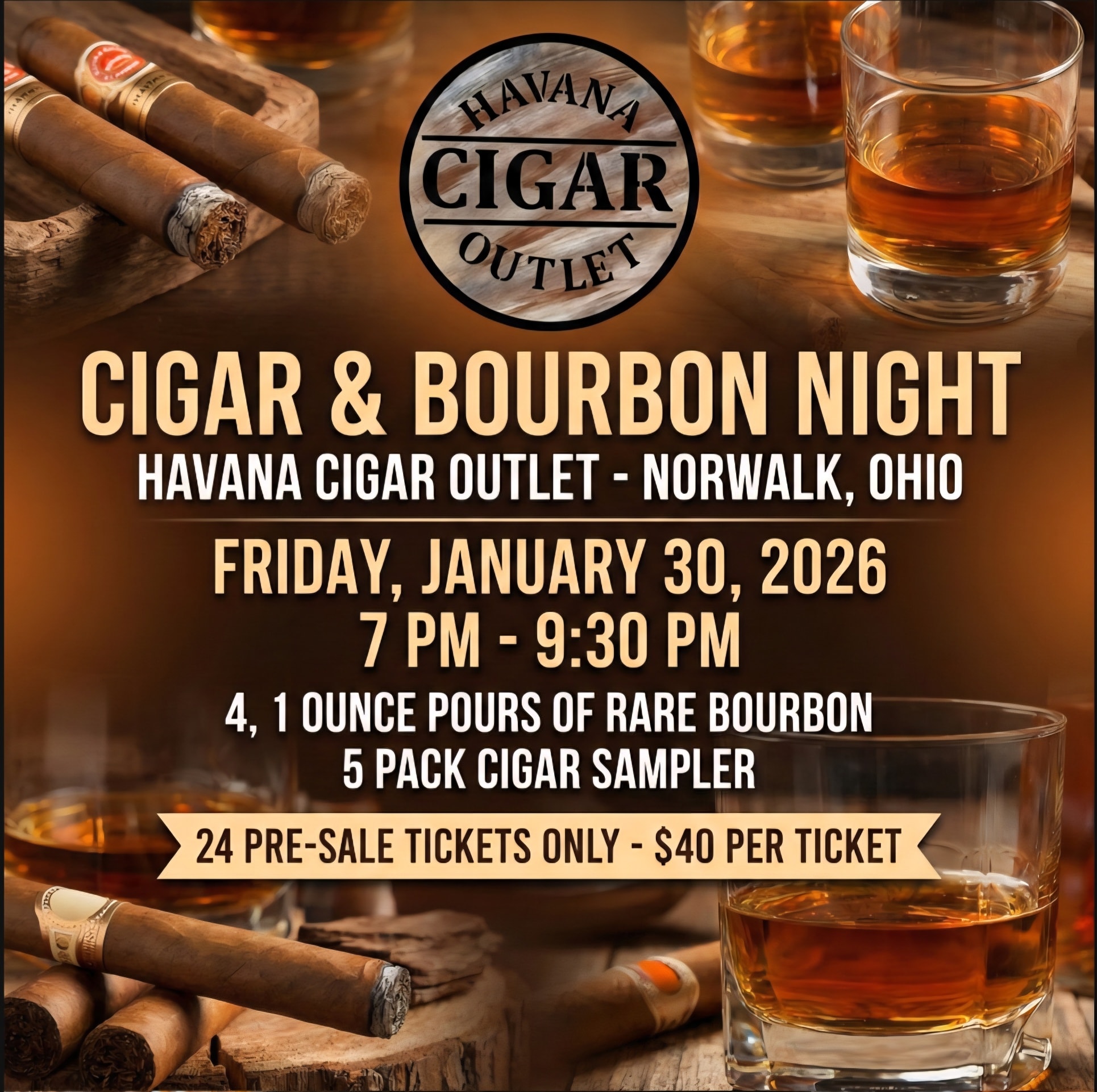 Tickets will be sold until the event date or sold out! Stop in!