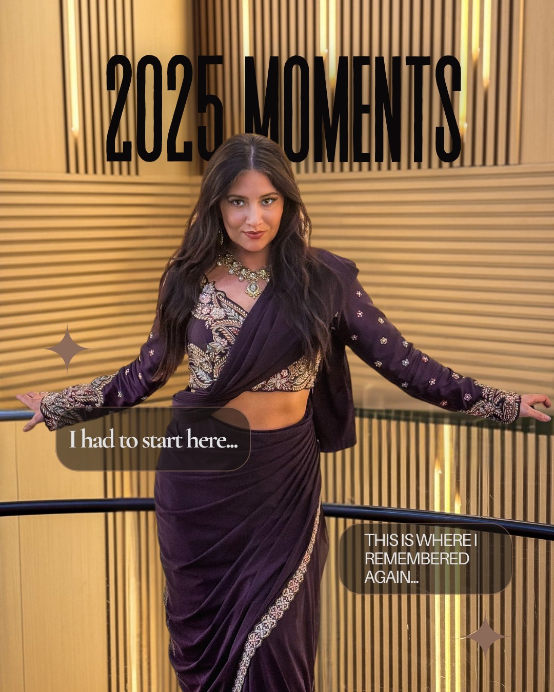 ❣2025 was a year of Extreme Ups and Downs for me and boy have I been reflecting...
So rewinding- before I can recap 2025, I have to start here- Palm Springs Cali started before it actually started.
Before the wedding.
Before the parties.
Before the recap.
I don’t usually ask for help — but this trip asked me to...
A couple friends of mine (with very beautiful taste & custom-made pieces from India) stepped in without hesitation. And the moment I put everything on — the garments, the jewelry, the makeup — something ignited in me.
I felt ✨beautiful in a way that’s hard to explain.
Like my body remembered something my mind had forgotten.
My cousin came with me — not just family, but a soul remembrance.
He embodied himself fully as well- felt like a prince.
And I felt like a princess in my own right. We kept looking at one another in awe and in such awe of everyone else- pure freaking beauty everywhere!
👁Fun fact: my eyes change color with certain colors — green, hazel, sometimes even blue — and that night, everything about me felt lit up. Inside and out.
We came to honor a friend, her culture, and a love that was so pure — no drama, no weird energy, just flow. I arrived knowing a handful of people and left feeling wrapped in connection.
California always holds a special place in my heart!
The desert in Palm Springs & Joshua Tree brings back to memories in Morocco.
These garments bring back memories of traditional Lana dancing in Thailand.
-Of all these moments where I felt fully embodied and alive.
I love fashion. Architecture. Intention.
I see beauty in almost everything — and this night was full of it.
And the best part?
This was only night one!!
‼️Have you ever put something on or arrived somewhere and felt yourself come back to life?! I seriously wanna know- some things have a way of bringing this feeling back to you.
I can't wait to share outfit #2 -I felt like a true Princess Jasmine- I have always wanted to be her as a little girl.. stay tuned.
😍The bride- I am still speechless of her beauty inside and out.
An ending note- here are to more beautiful moments with beautiful people and remembering who the F you are! Bring on 2026. 🥂