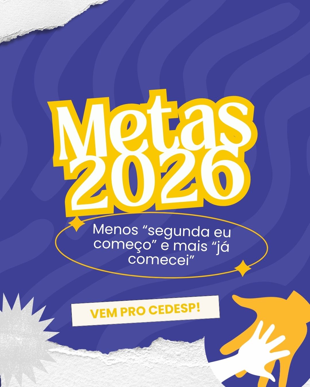 2026 chegou e com ele aquela lista de metas que a gente promete todo ano:
✔️ Fazer mais exercícios
✔️ Comer melhor
✔️ Dormir cedo (ou pelo menos tentar 😅)
✔️ E, claro… investir no futuro!
No CEDESP (@cedespclubedaturma e @cedesprio ) , já começamos com tudo: os cursos profissionalizantes estão de portas abertas para quem quer transformar metas em conquistas reais. 🎓💼
👉 Confeitaria, Cuidador de Idosos, Manicure e muito mais: oportunidades para aprender, se qualificar e abrir novos caminhos no mundo do trabalho.
Porque meta boa é aquela que vira história de sucesso. 💛
#CEDESP #SocialBomJesus #Metas2026 #EducaçãoQueTransforma #Profissionalização #cursoprofissionalizante #ONG