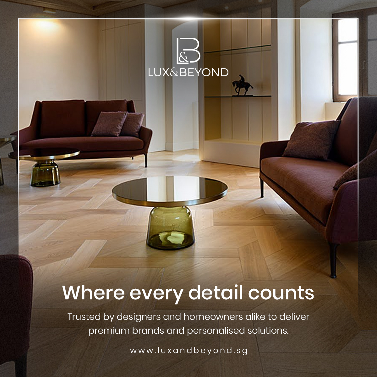 Where Every Detail Matters ◼️◻️
True luxury is felt in the details
From carefully curated materials to thoughtfully designed finishes, Lux & Beyond brings together premium brands and personalised solutions to shape interiors that feel intentional, timeless, and distinctly yours. Trusted by designers and homeowners alike, we craft spaces that balance beauty with purpose. 🛋️🧩
#LuxuryInteriors
#DesignDriven
#InteriorDetails