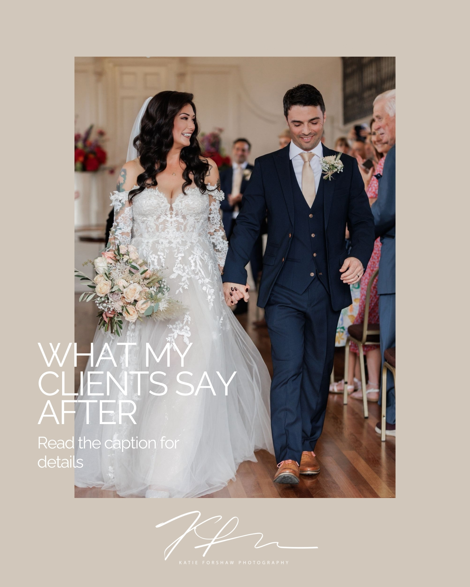 Client feedback often reflects the experience as much as the final images.
Feeling comfortable, understood, and not rushed makes a real difference.
"Katie and Emily did an absolutely outstanding job of photographing our wedding.
They went over and above to get the right shots, delivered the images in super quick time, we received them whilst still on our honeymoon.
So many precious memories to keep forever.
Shots that guests can keep as well.
Everyone has said the photographs look like they should be in a magazine. I felt like a Hollywood starlet with the quality and essence of some of them.
Katie and Emily really captured the love and happiness of the day.
They were both super lovely to have around, confident in ushering people where they need to be and there was a lot of people to herd!
The only dilemma I have now is which of the many beautiful photographs do I have on my wall.
Thanks heaps lovely ladies"
You are always welcome to message me with any questions about booking.