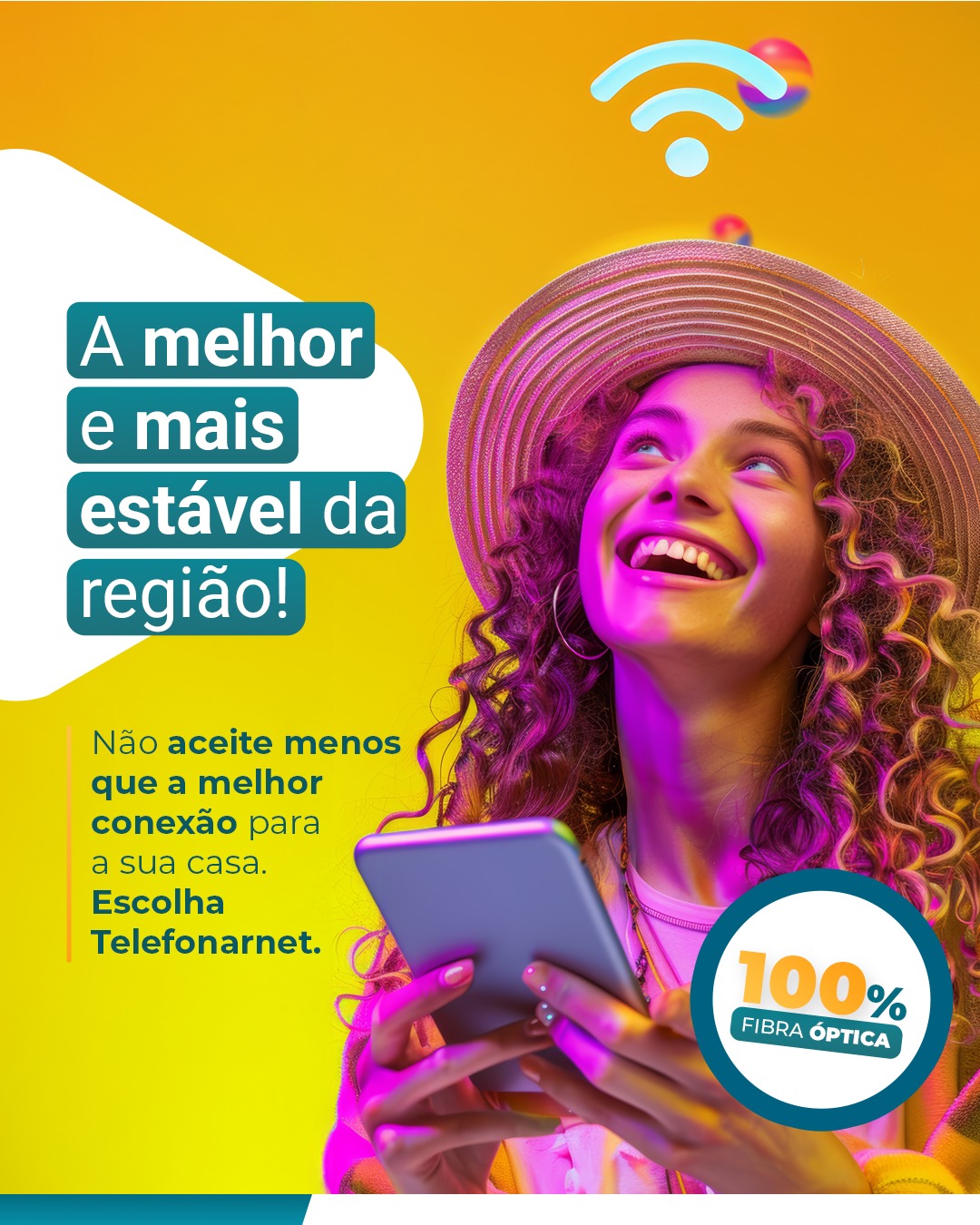 Com internet rápida, estável e sem falhas, você garante a conexão ideal para trabalhar, estudar e se divertir.
Com a Telefonarnet, você tem:
Conexão sem interrupções, velocidade e qualidade para toda a família e suporte dedicado para atender todas as suas necessidades.
Entre em contato agora e experimente a internet que vai transformar sua rotina!