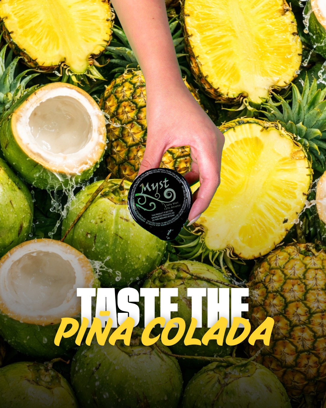 Piña colada, but make it MYST🍍🥥🌴