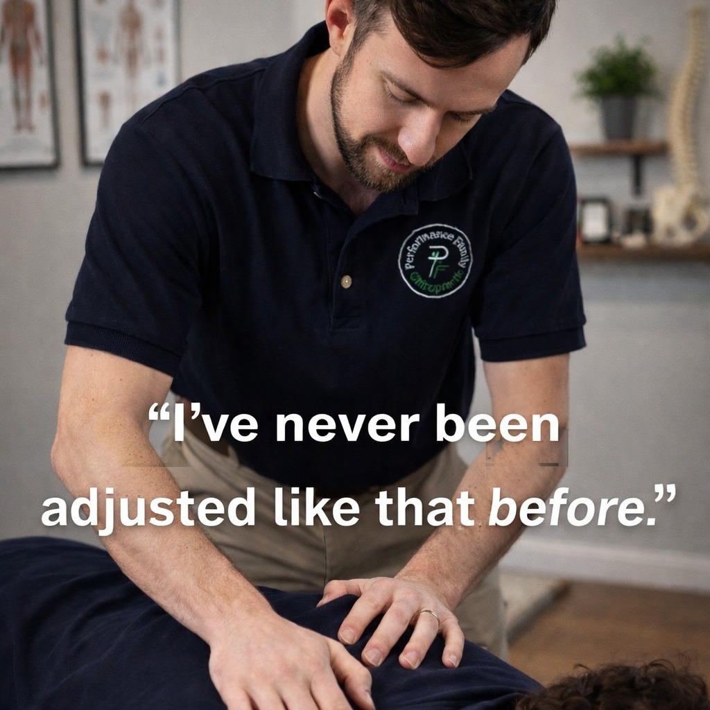 “I’ve never been adjusted like that before.”
That’s something heard all the time at Performance Family Chiropractic.
Many patients tell us they’ve had quick adjustments elsewhere—sometimes helpful, but often without long-lasting relief.
Performance Family Chiropractic does more than a quick adjustment. After a thorough, in-depth exam, they begin with targeted muscle and soft-tissue work, using a combination of common techniques and unique approaches you won’t find everywhere else. By breaking through tight muscles and built-up tension first, they are able to deliver a precise, strong—but comfortable—adjustment that targets both your symptoms and the root of the problem.
If you want better results and longer-lasting relief, try Performance Family Chiropractic. They take the time to dig into your issues and help you feel better—because your care shouldn’t be rushed.
#chiropractor #apexnc