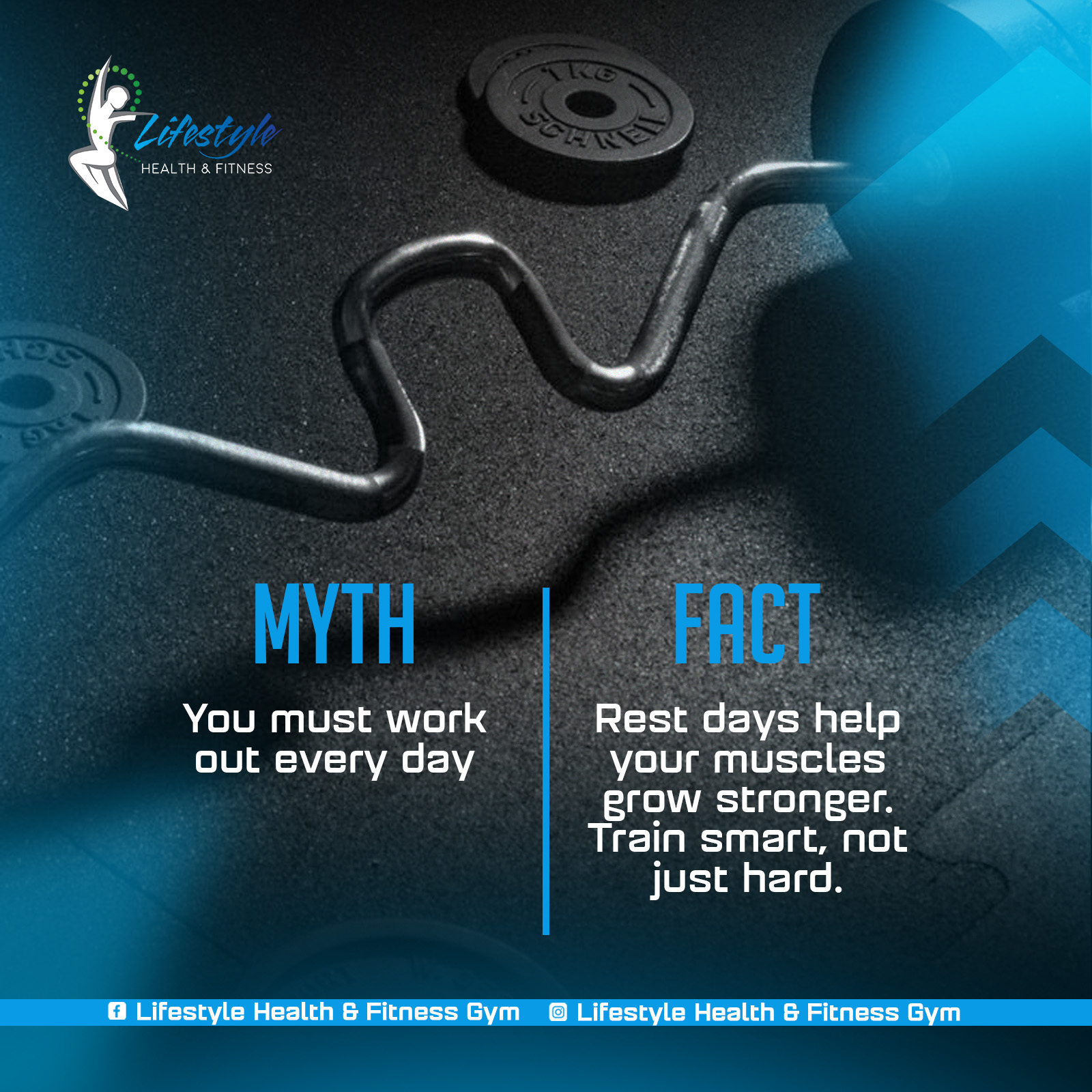 ๐ช Myths vs Facts! Donโt let fitness myths stop your gainsโknow the truth and train smarter!
#GymFacts #FitnessMyths #LifestyleGym #TrainSmart #StrongerEveryday