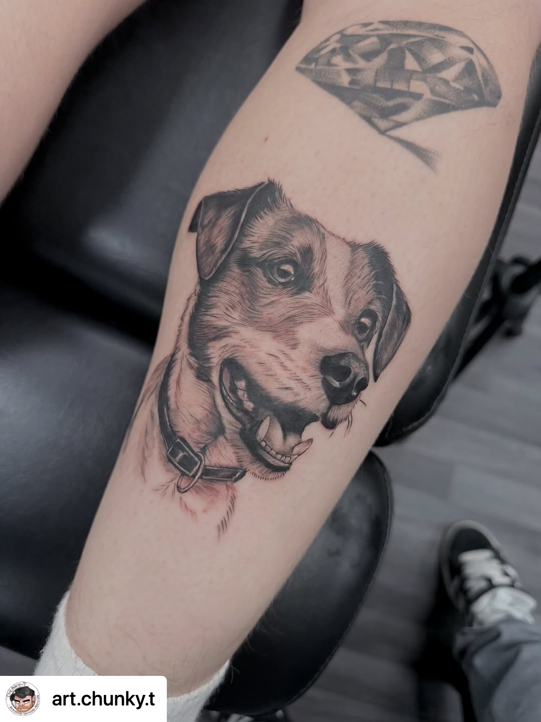 @art.chunky.t Mad sick pooch for @alex_moneyy_ yesterday! A lot of fun! Fuckin love dogs me!