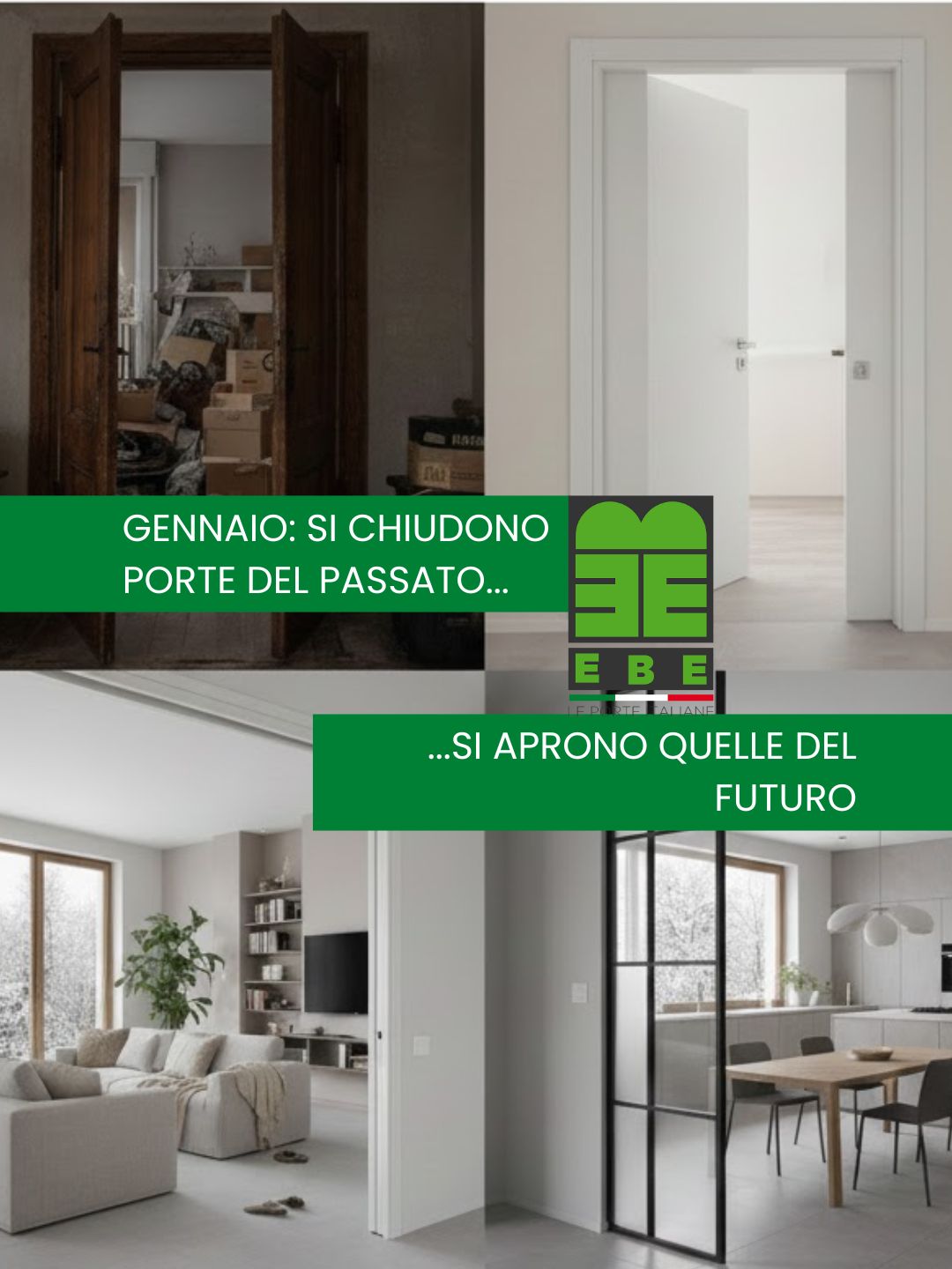 Gennaio: il mese dei nuovi inizi, dei buoni propositi e della voglia di freschezza. ✨
Spesso pensiamo che per cambiare volto alla casa servano polvere, macerie e lunghi mesi di lavori. Ma la verità è che il vero cambiamento passa dai dettagli che incorniciano ogni tua stanza.
"Si chiudono porte al passato e si aprono quelle al futuro." 🚪💫
Sostituire le vecchie porte interne è il segreto per un restyling radicale, veloce e senza stress. È come cambiare l’abito alla tua casa: una nuova luce, un nuovo stile, una nuova energia.
Che tu ami il calore del legno o il minimalismo del filo muro, questo è il momento perfetto per regalarti la casa che hai sempre sognato.
👉 Vieni a scoprire come trasformare i tuoi ambienti senza grandi opere murarie. Ti aspettiamo in showroom!
📍 via Manzoni, 1 Cercenasco (TO)
📞 +39 011 980 97 30
🌐 www.ebeporte.it
#RestylingCasa #InteriorDesign #PorteInterne #DesignItaliano #HomeDecor