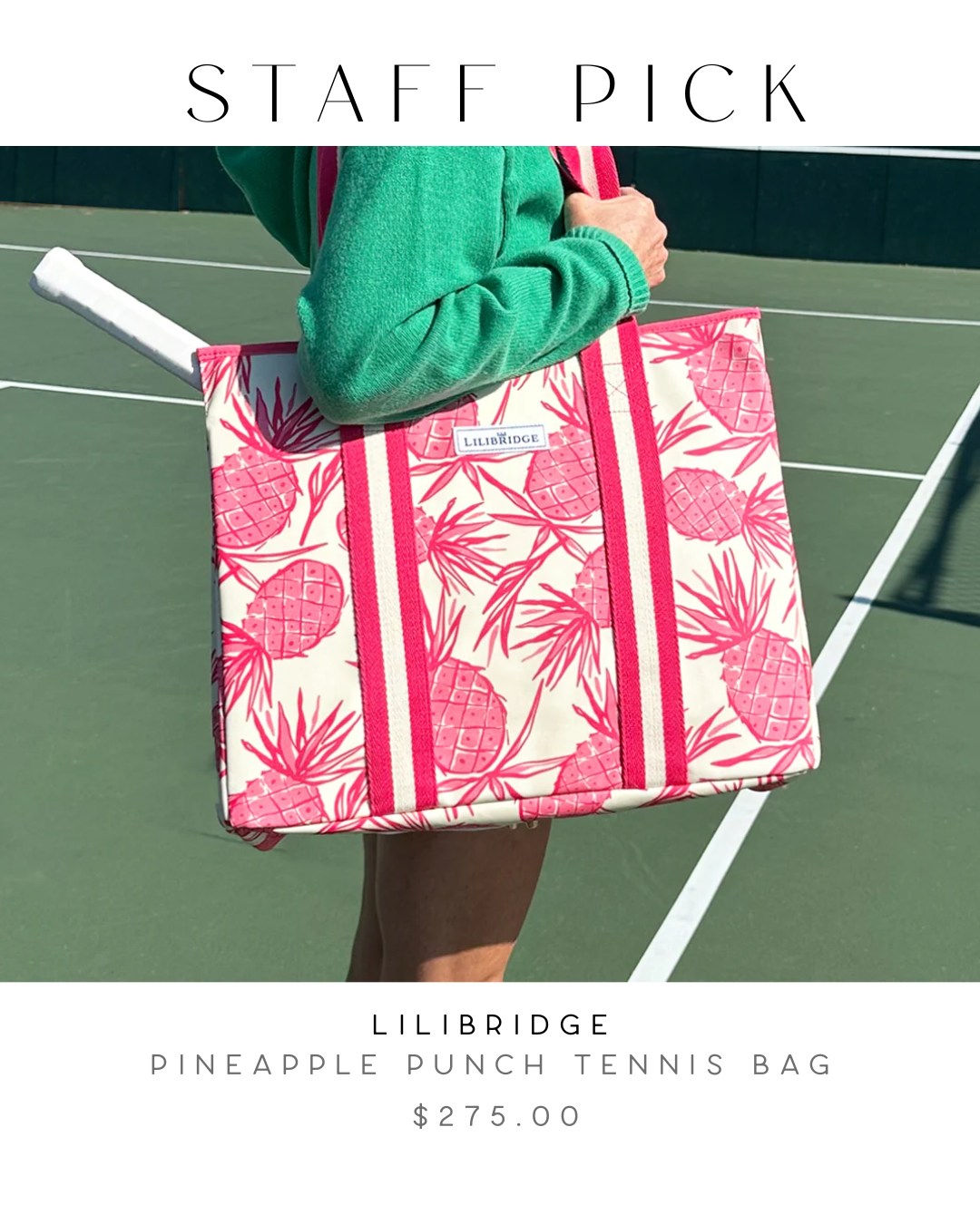 Staff pick!🌟
Our Lilibridge Tennis Bag in Pineapple Punch is bringing bright, playful energy to every match and every day. With a water-resistant canvas exterior and a padded racquet compartment big enough for two rackets plus all your essentials, this bag is as practical as it is eye catching. Perfect for the court or city moments that call for personality.
#StaffPick #Lilibridge #PineapplePunch #TennisStyle #CourtReady #BrightAccessories #SportyChic #EverydayCarry #CovetLifestyle #ShopCovet #BahamasStyle #AccessoryEdit #VibrantVibes #FunctionalFashion