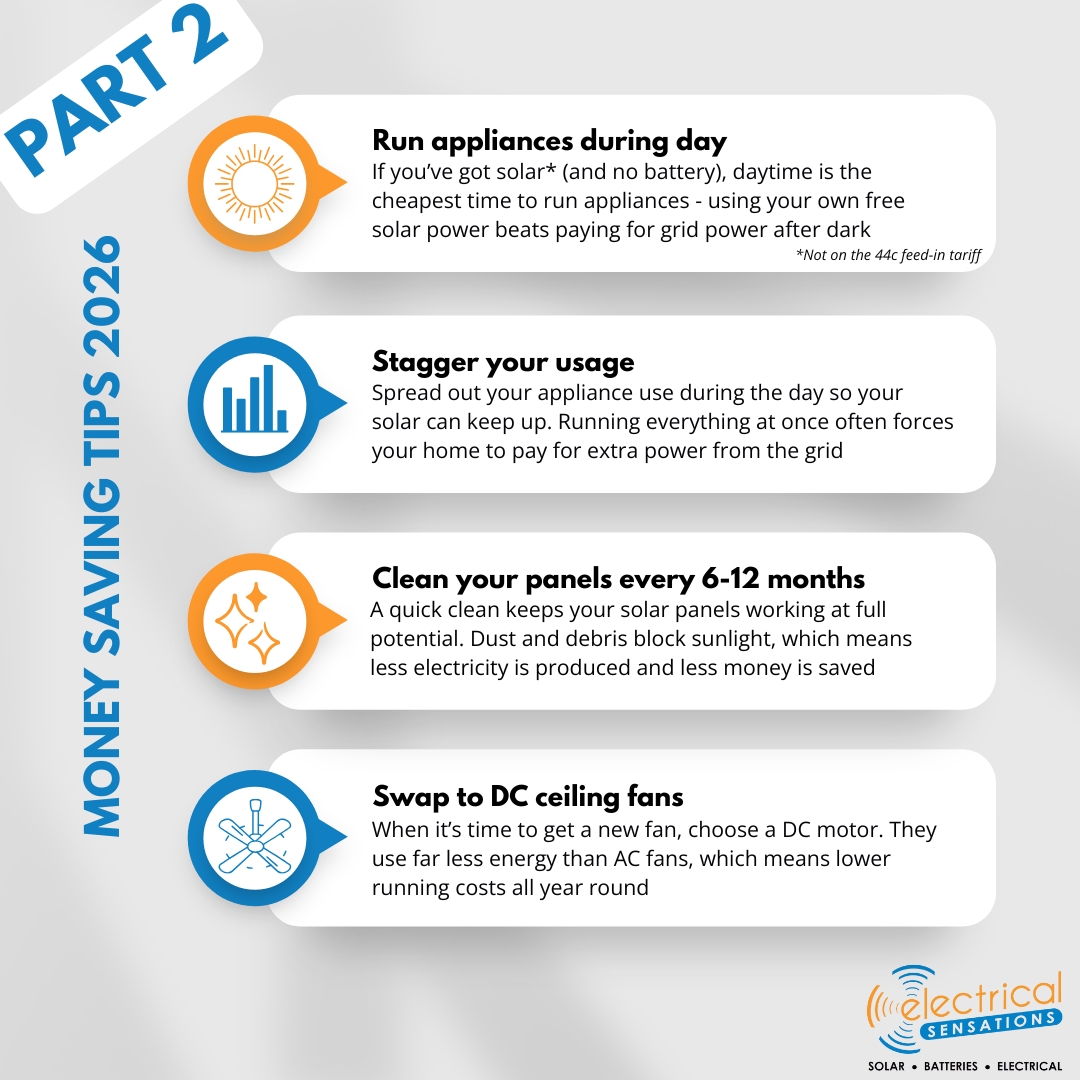 Welcome to Part 2! More practical ways to save money at home in 2026 - straight from sparkies who see where energy (and money) disappears every day. 😉💸
Missed Part 1? It’s a quick scroll back.