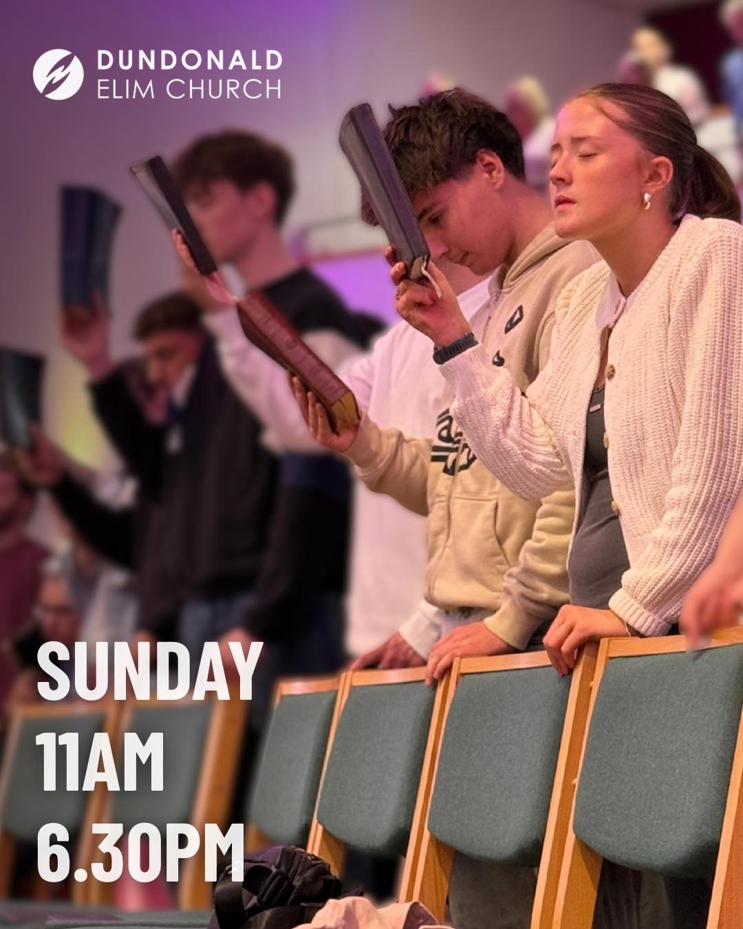 This Sunday at Dundonald Elim
11am
We continue our series in Luke with Preparing The Way For the Saviour of the World from Luke 3:1-20. We’ll look at John the Baptist’s call to turn back to God and live lives shaped by real faith, as he points us clearly to Jesus.
6.30pm
On Sunday evening we’ll begin our Week of Prayer with a worship and prayer night. We’ll spend time in worship, prayer and reflection, focusing on the grace of Jesus, the love of the Father and the presence of the Holy Spirit.
We’d love to spend Sunday with you.