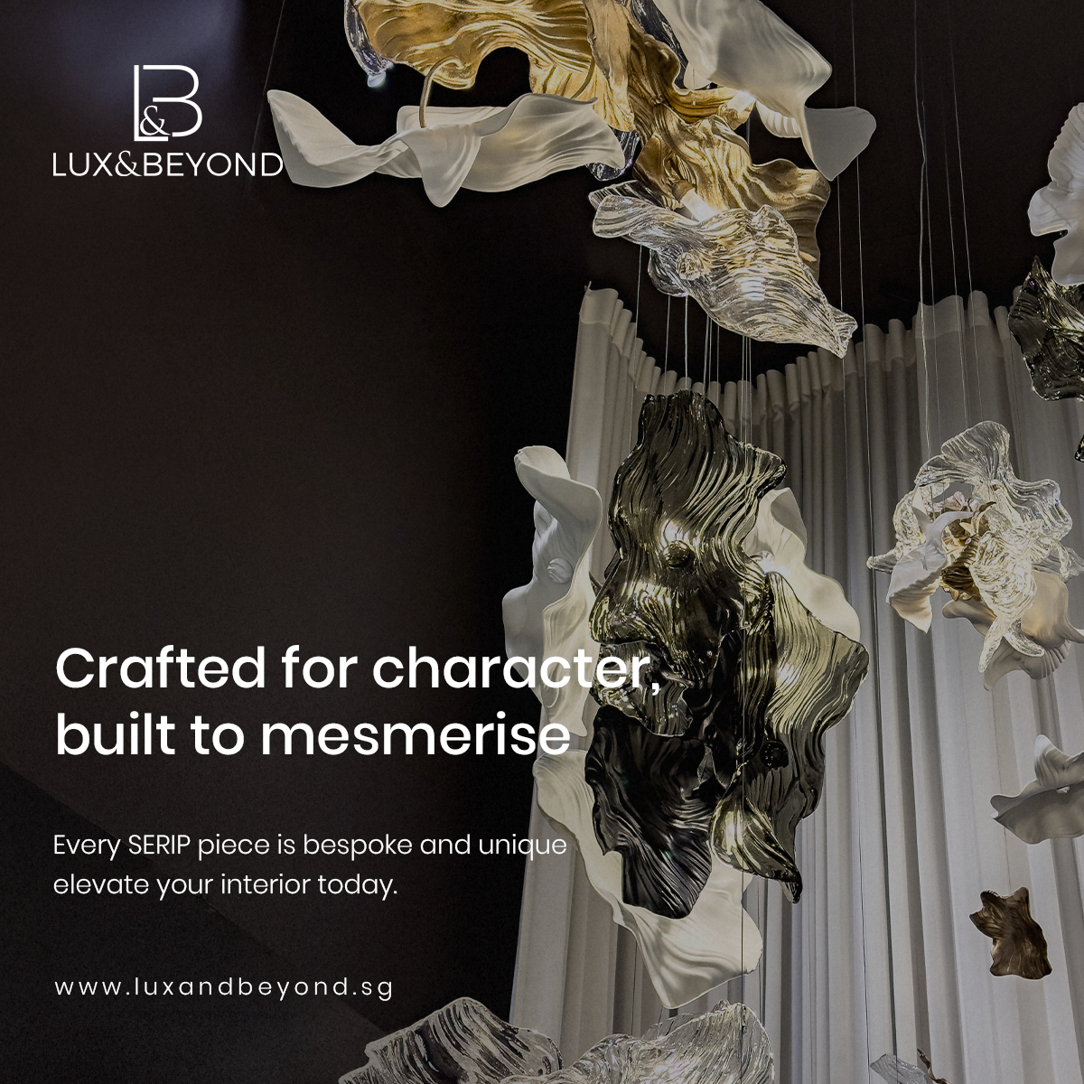 Light, Sculpted Into Art 💡
Lighting should do more than illuminate — it should captivate.
Each SERIP piece is handcrafted, bespoke, and beautifully unique, designed to bring movement, emotion, and character into your space. Inspired by nature and crafted as functional art, these statement luminaires transform interiors into immersive experiences. 🤍✨
Create an atmosphere that mesmerises.
#LuxAndBeyond
#SeripLighting
#LuxuryLighting