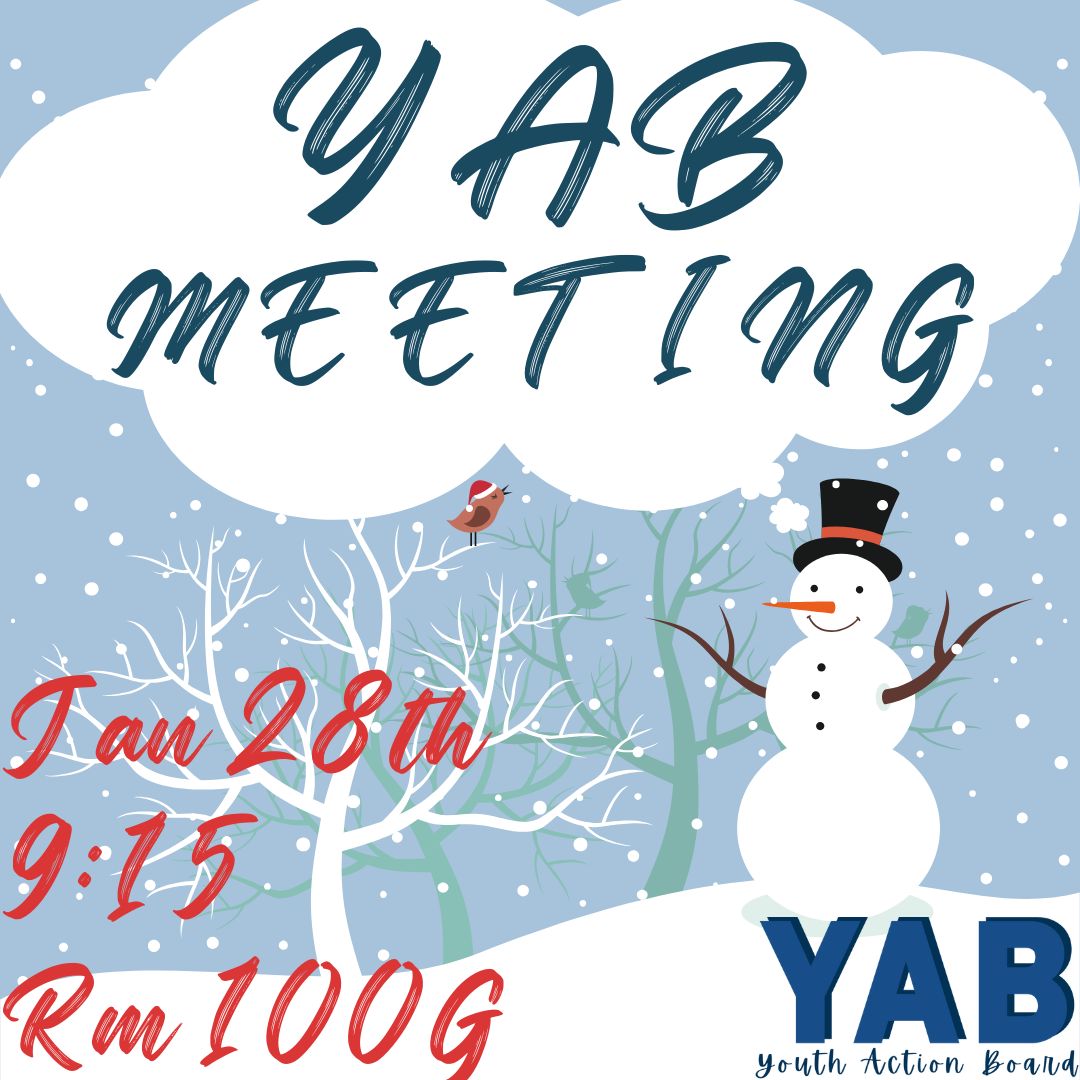 Oxford YAB has its first meeting of 2026 this week! We'll see you on Wednesday, January 28th!
