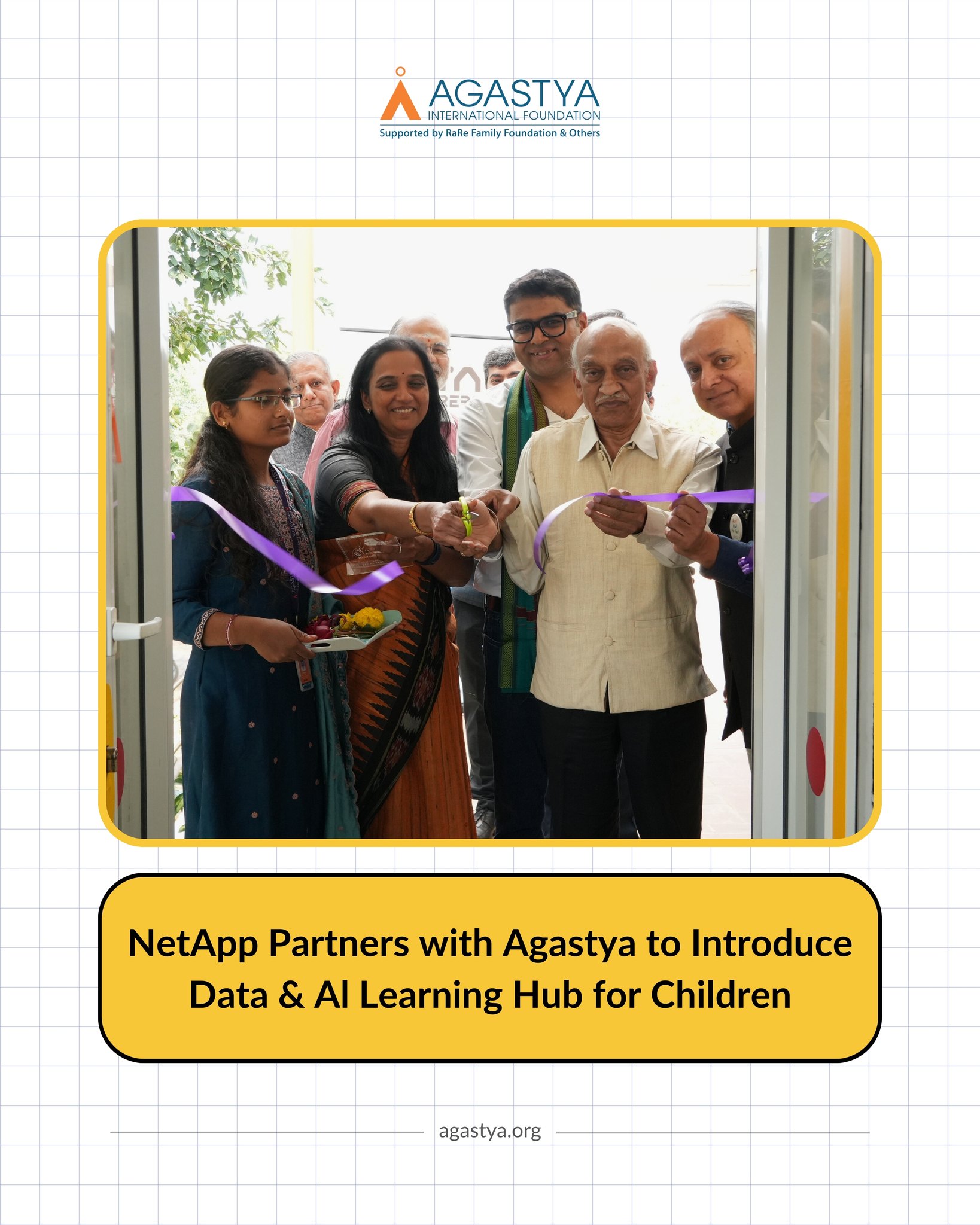 NetApp, in collaboration with Agastya, has inaugurated the Data Explorers Lab at the Agastya's Kuppam campus. The lab introduces government school children to data literacy and AI awareness through real-world projects linked to the Sustainable Development Goals, where questions lead the way and learning happens by doing. Here, children move from spotting patterns to solving problems that connect with everyday life. It’s a space where data feels less abstract and more hands-on, grounded in experience, curiosity, and the joy of figuring things out.