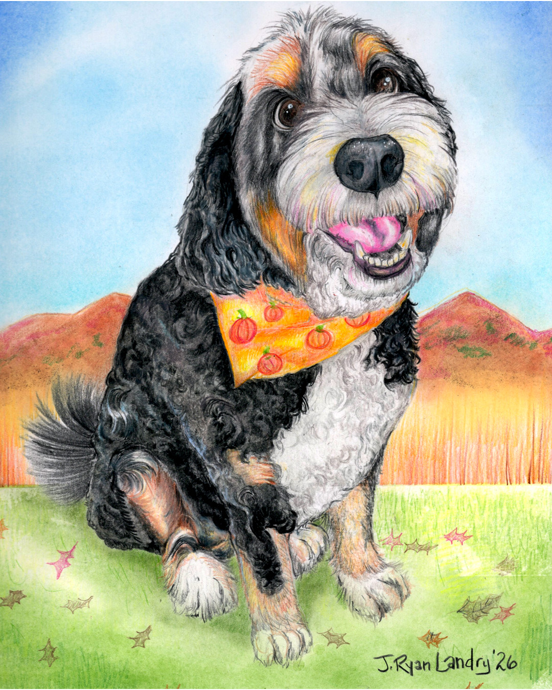 A colored pencil portrait of a very good dog.
Drawn by hand on 9 × 12 paper.
Every dog has a presence — loyalty, curiosity, calm, joy — and my goal is to capture that spirit as much as the likeness. These portraits are created traditionally, using colored pencil to build depth, texture, and expression over time.
If you’re interested in having your dog drawn, you’re welcome to send reference photos.
Custom pet portraits are available through Skipper Art.
DM me for details or visit SkipperArt.com
#coloredpencilart
#dogportrait
#dogportraitartist
#petportrait
#petportraitartist
#custompetportrait
#petportraitcommission
#handdrawnart
#kansascityartist
#kansascityart
#kcartist
#midwestartist